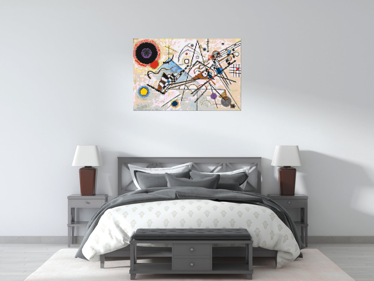 Composition VIII by Wassily Kandinsky - Brick Art Mosaic Kit 6x4 large