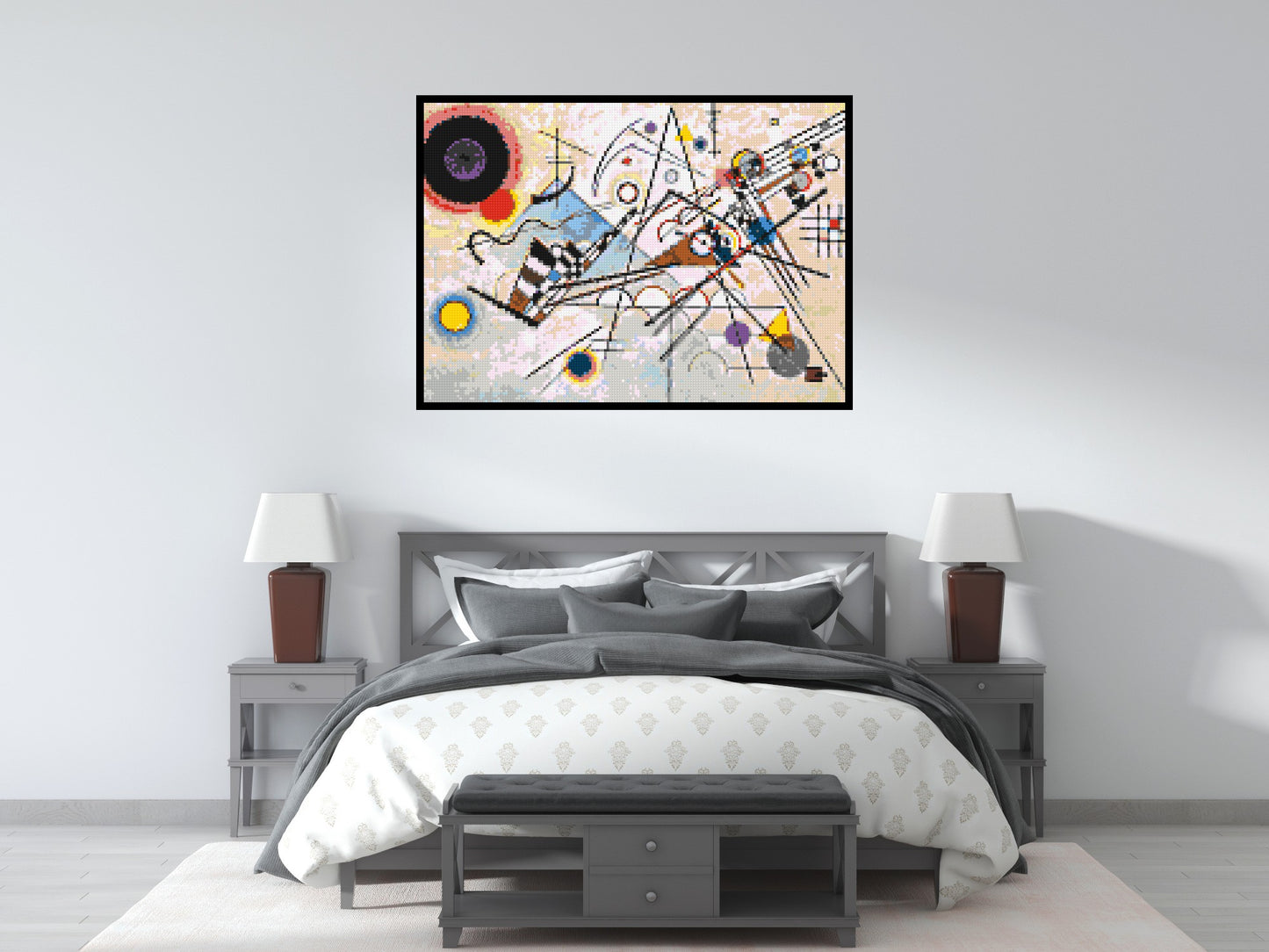Composition VIII by Wassily Kandinsky - Brick Art Mosaic Kit 7x5 large