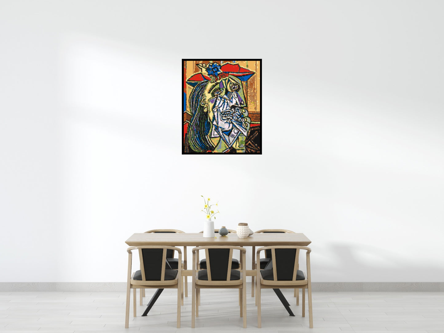 Weeping Woman by Pablo Picasso - Brick Art Mosaic Kit 5x6 large