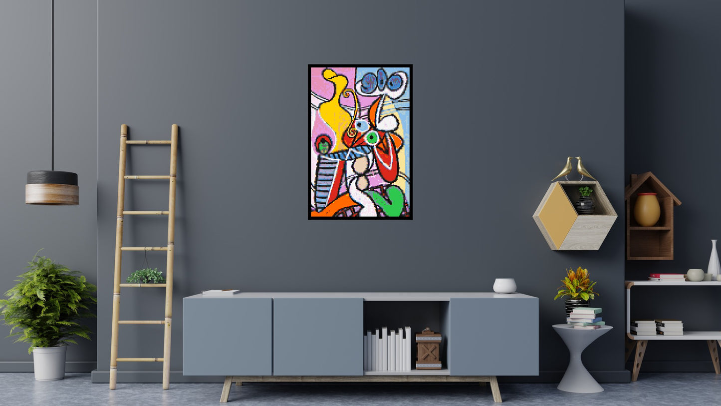 Great Still Life on a Pedestal by Pablo Picasso - Brick Art Mosaic Kit 4x6 large