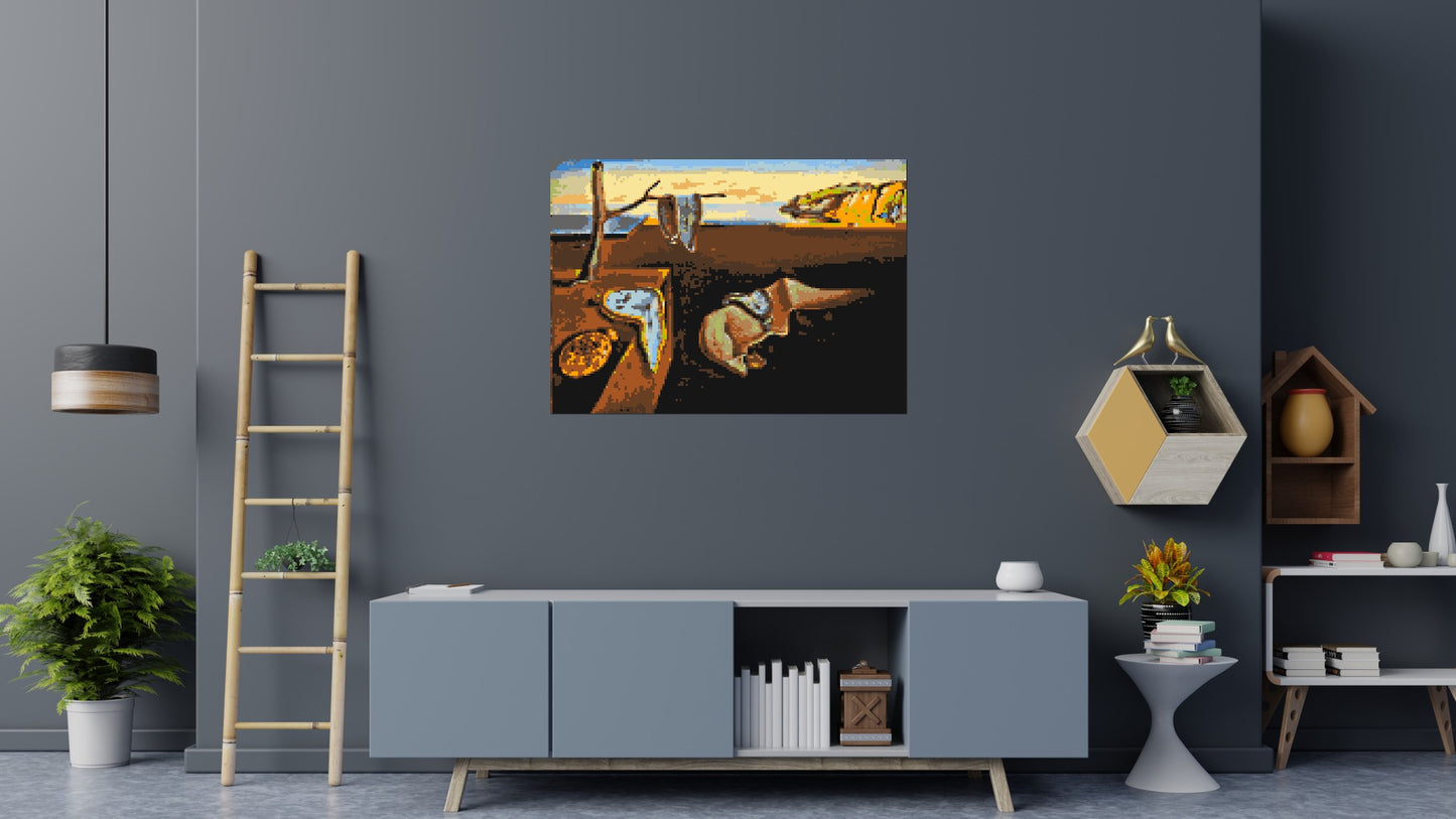 The Persistence of Memory by Salvador Dali - Brick Art Mosaic Kit 7x5 large