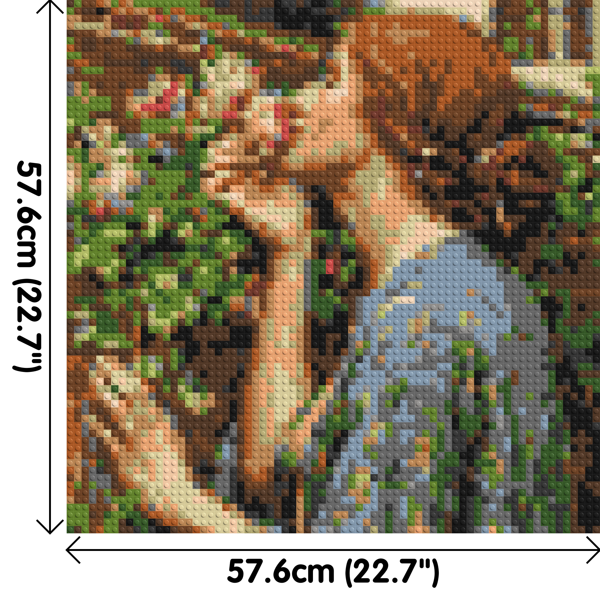 The Soul of The Rose by J. W. Waterhouse - Brick Art Mosaic Kit 3x3 dimensions