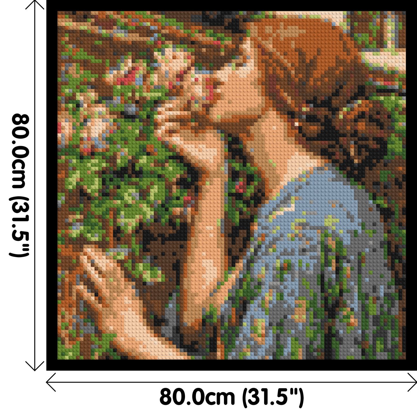 The Soul of The Rose by J. W. Waterhouse - Brick Art Mosaic Kit 4x4 large