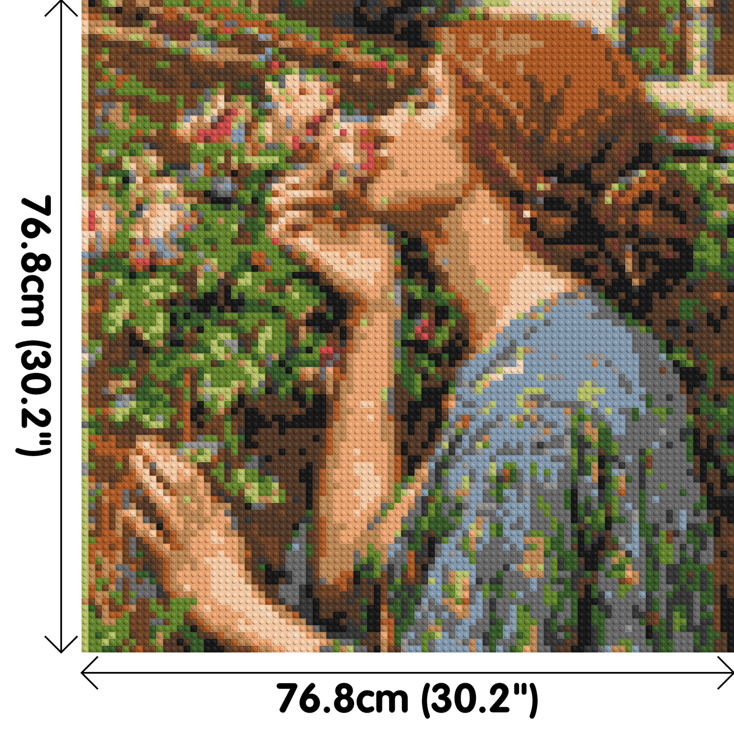 The Soul of The Rose by J. W. Waterhouse - Brick Art Mosaic Kit 4x4 large
