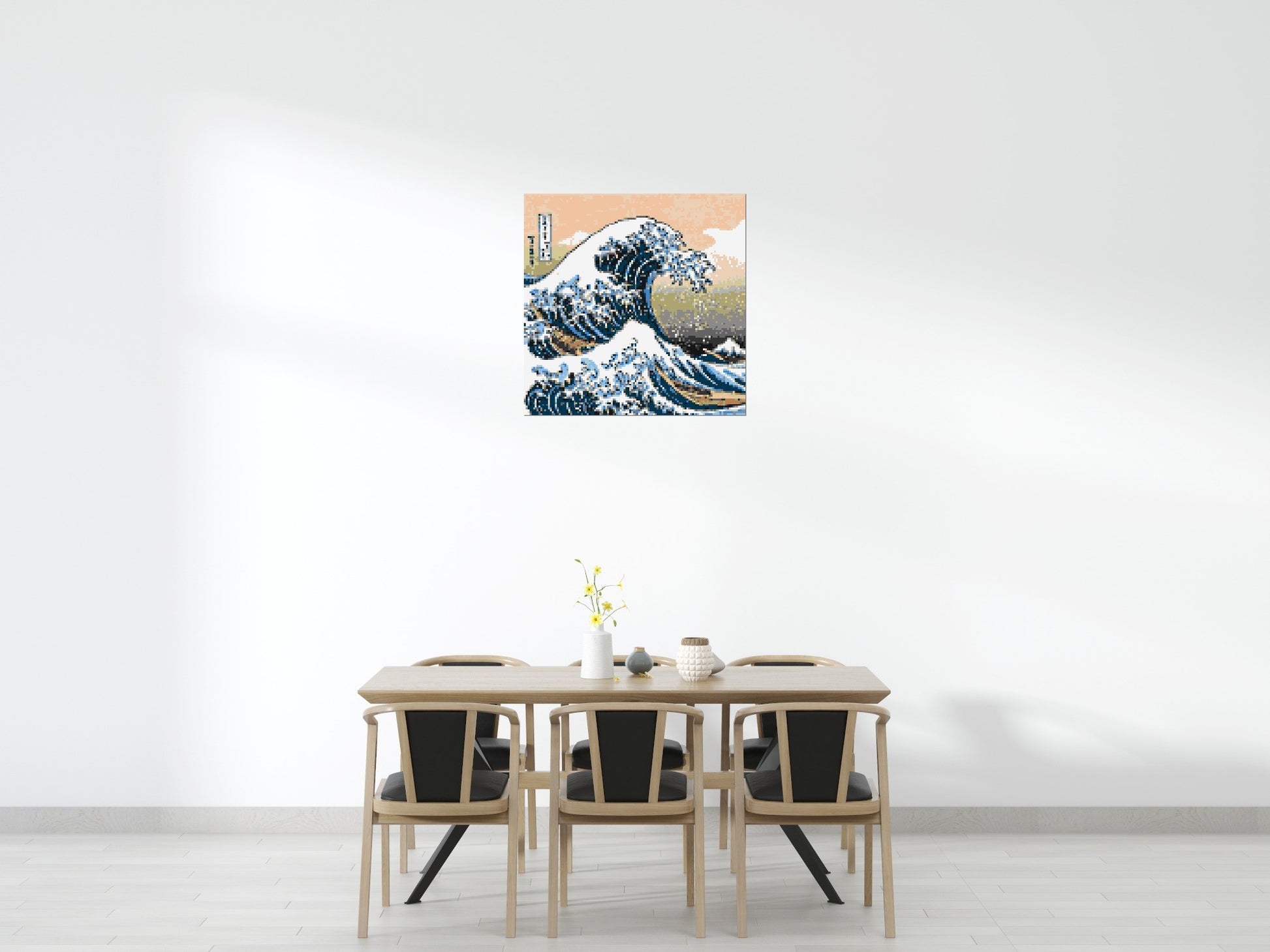 The Great Wave Off Kanagawa by Katsushika Hokusai  - Brick Art Mosaic Kit 5x5 scene