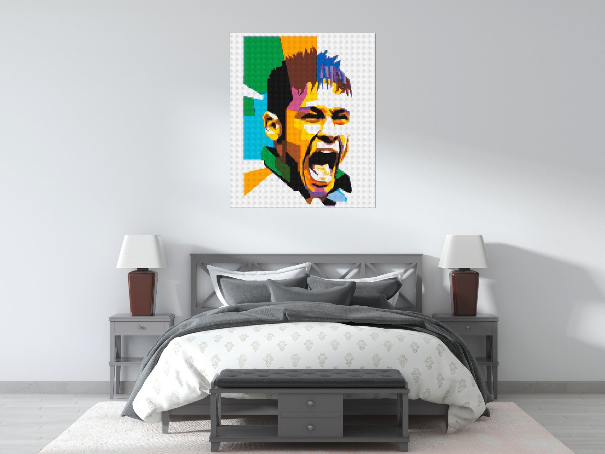 Neymar - Brick Art Mosaic Kit 5x6 scene