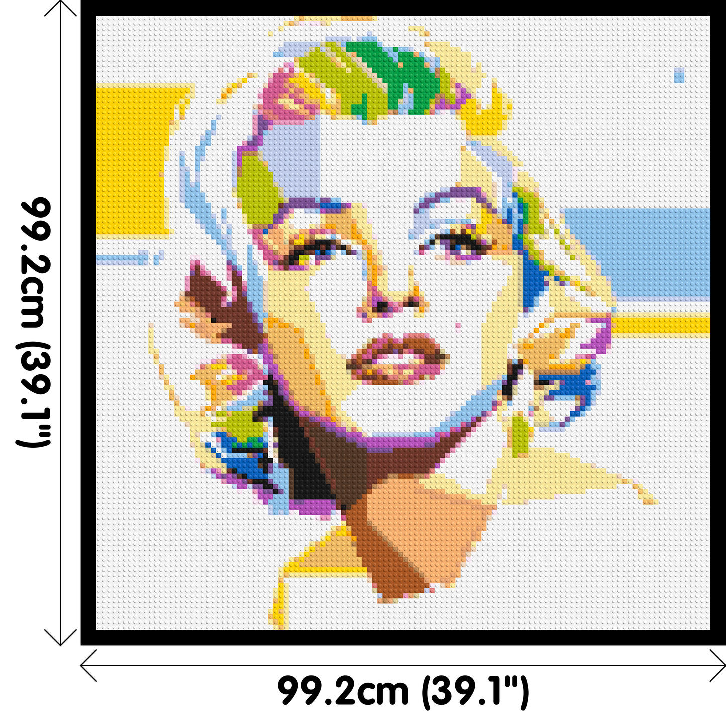 Marilyn Monroe - Brick Art Mosaic Kit 5x5 large