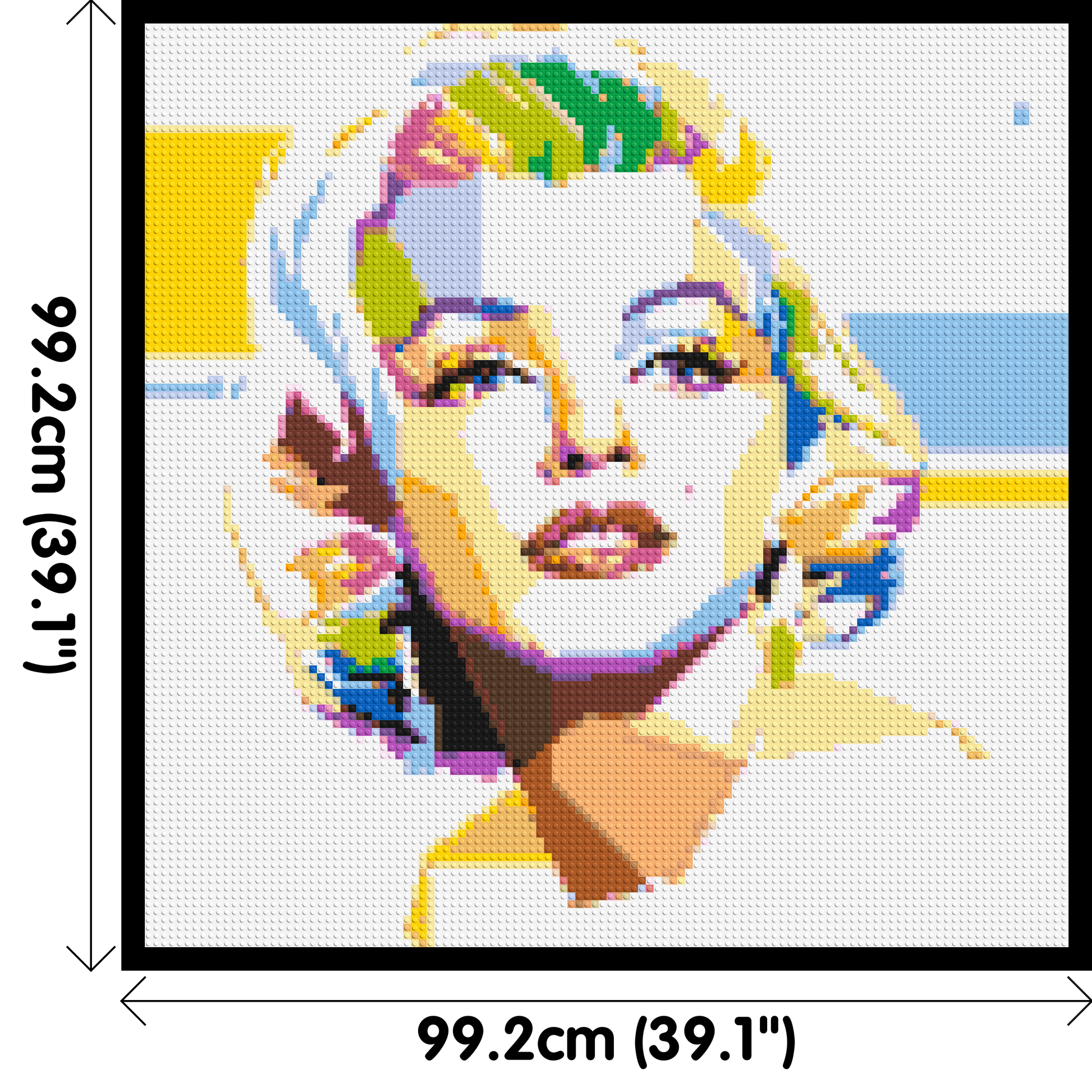 Marilyn Monroe - Brick Art Mosaic Kit 5x5 dimensions with frame