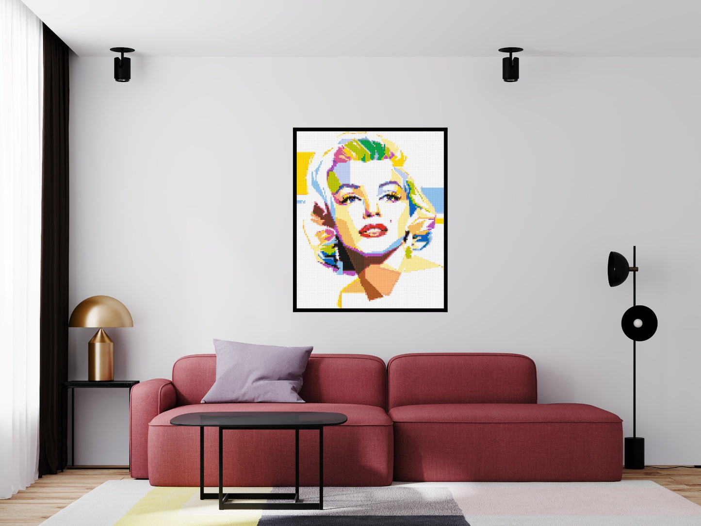 Marilyn Monroe - Brick Art Mosaic Kit 5x6 large