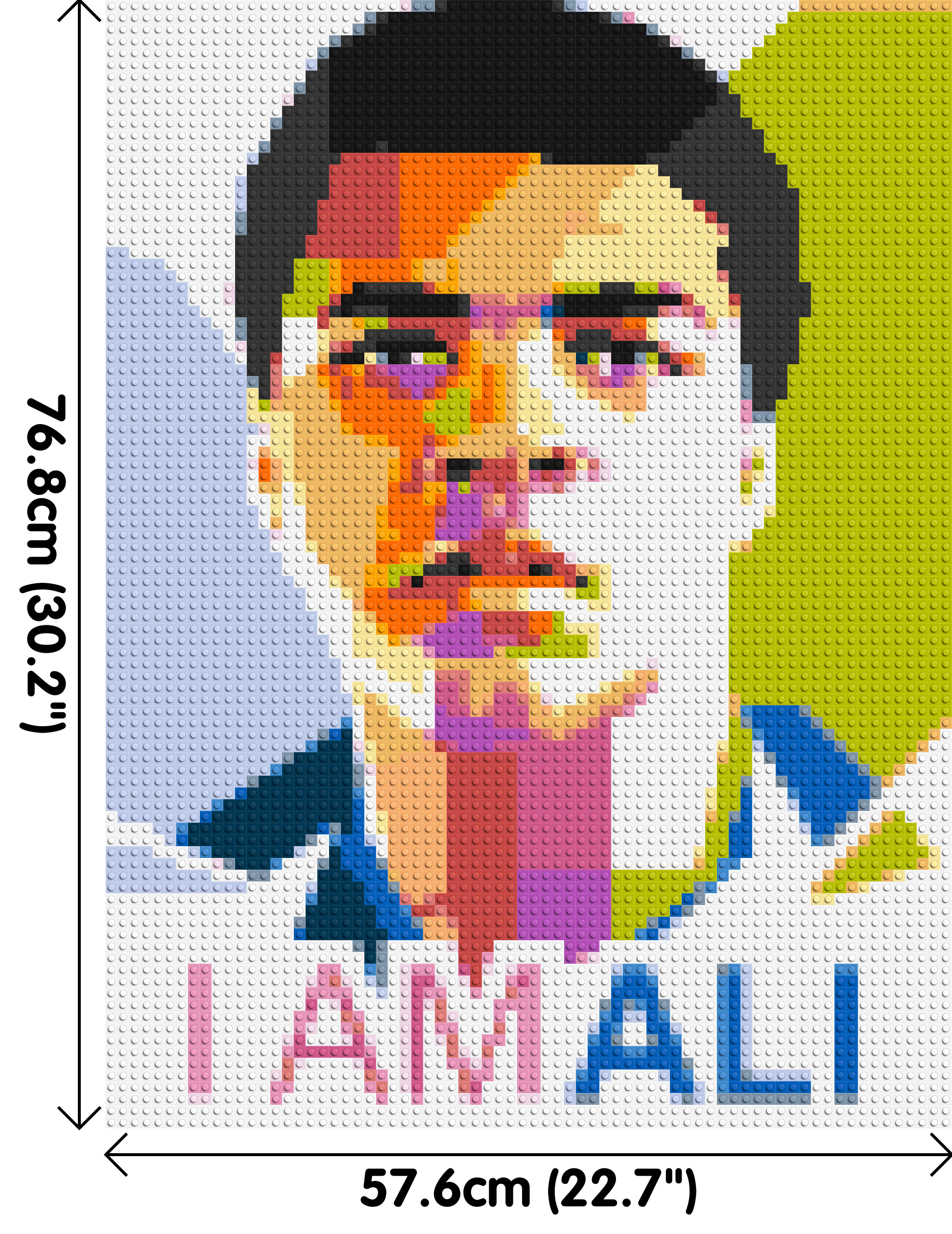 Muhammad Ali - Brick Art Mosaic Kit 3x4 dimensions