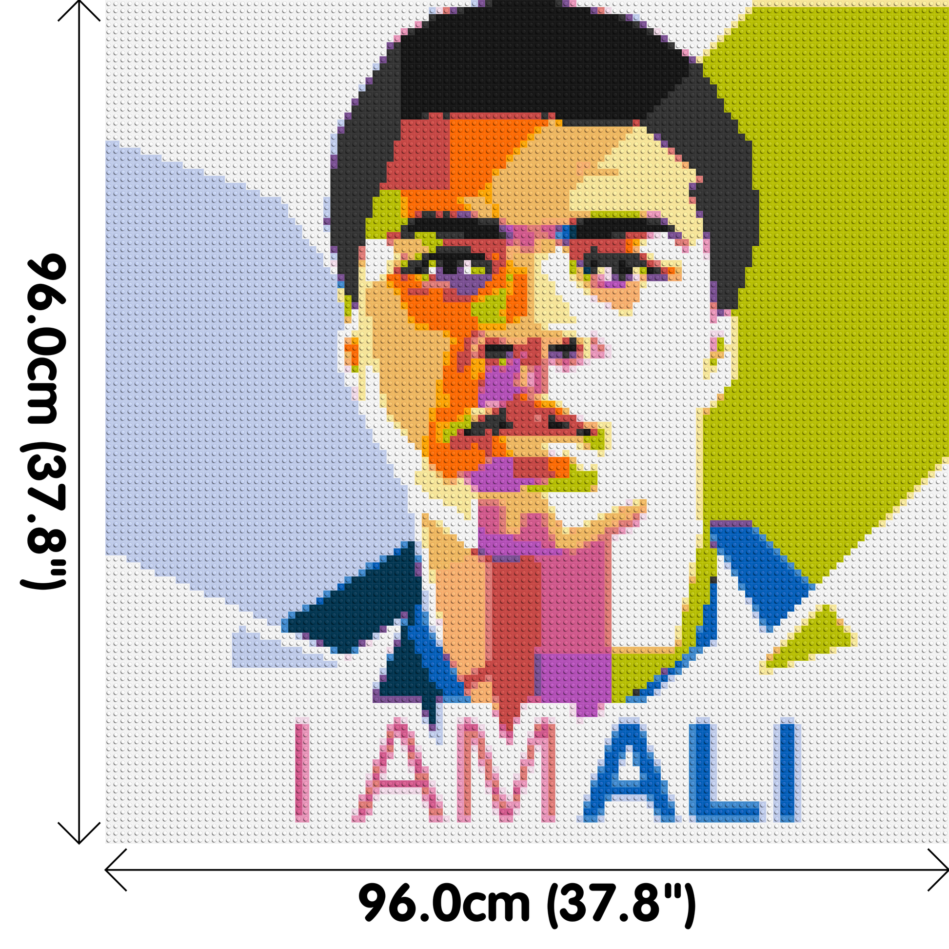 Muhammad Ali - Brick Art Mosaic Kit 5x5 dimensions