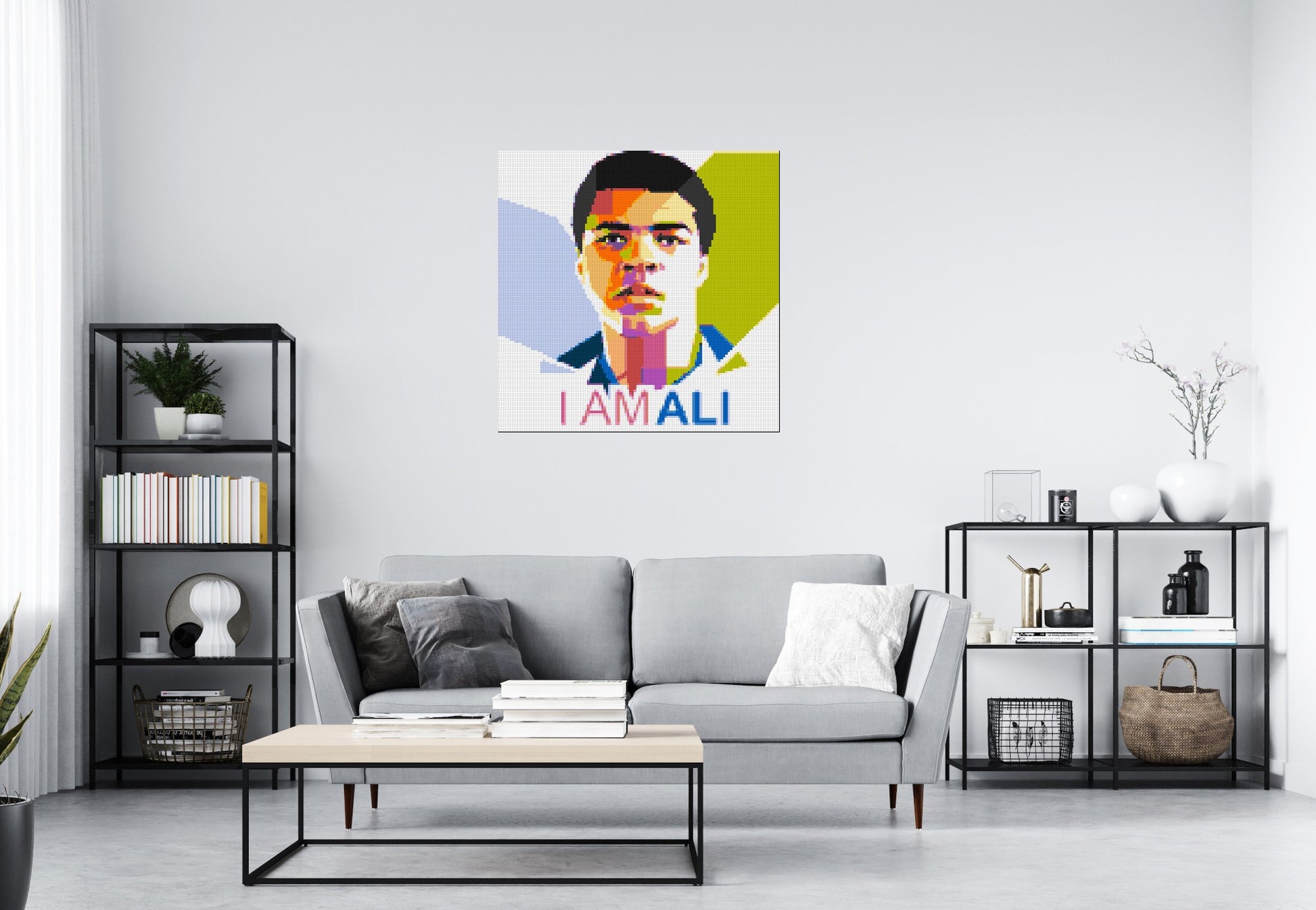 Muhammad Ali - Brick Art Mosaic Kit 5x5 scene