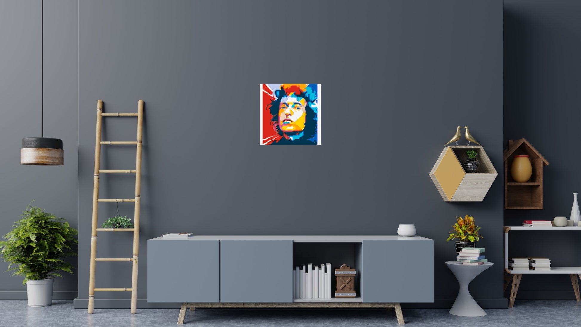 Bob Dylan - Brick Art Mosaic Kit 3x3 scene