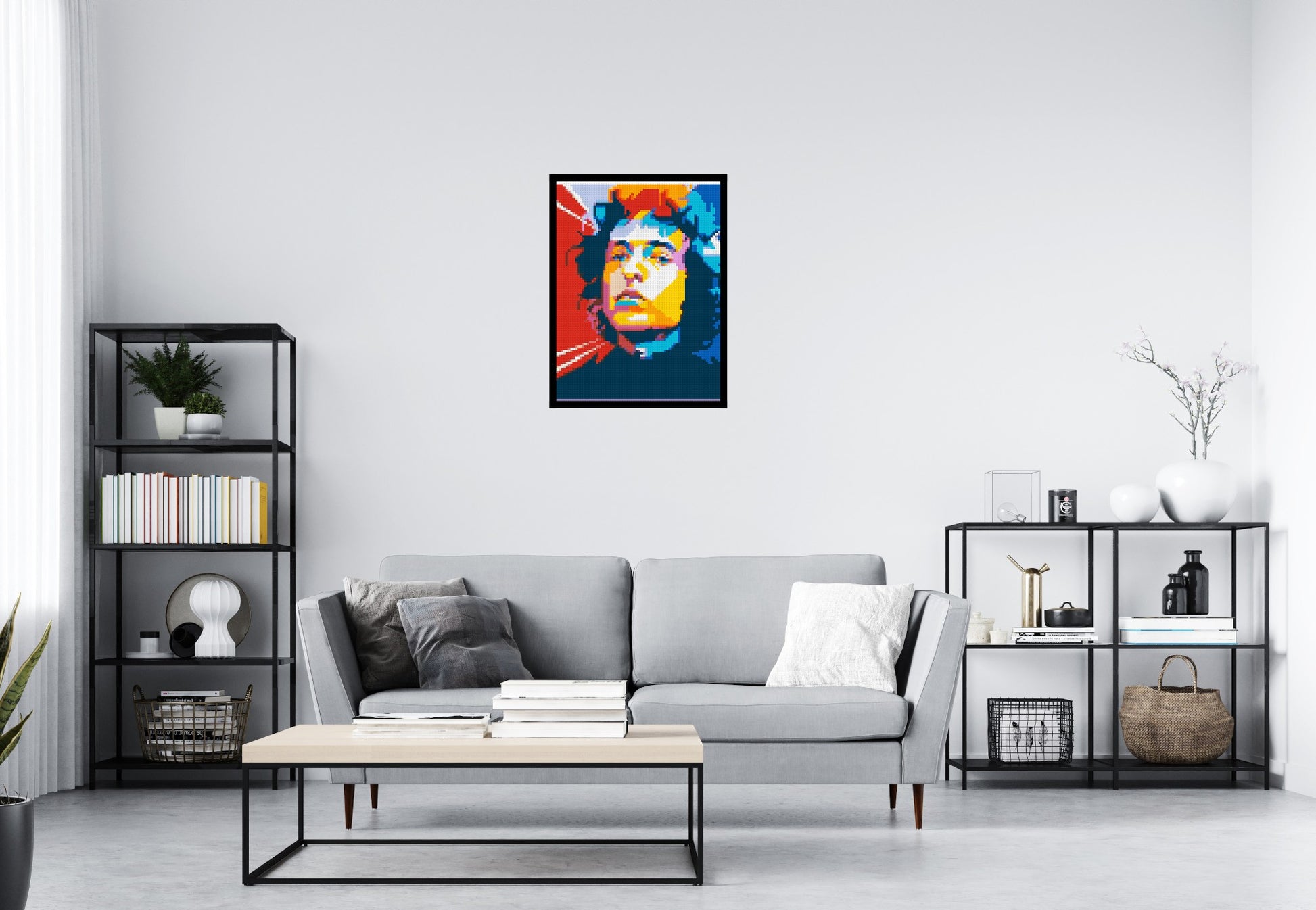 Bob Dylan - Brick Art Mosaic Kit 3x4 scene with frame