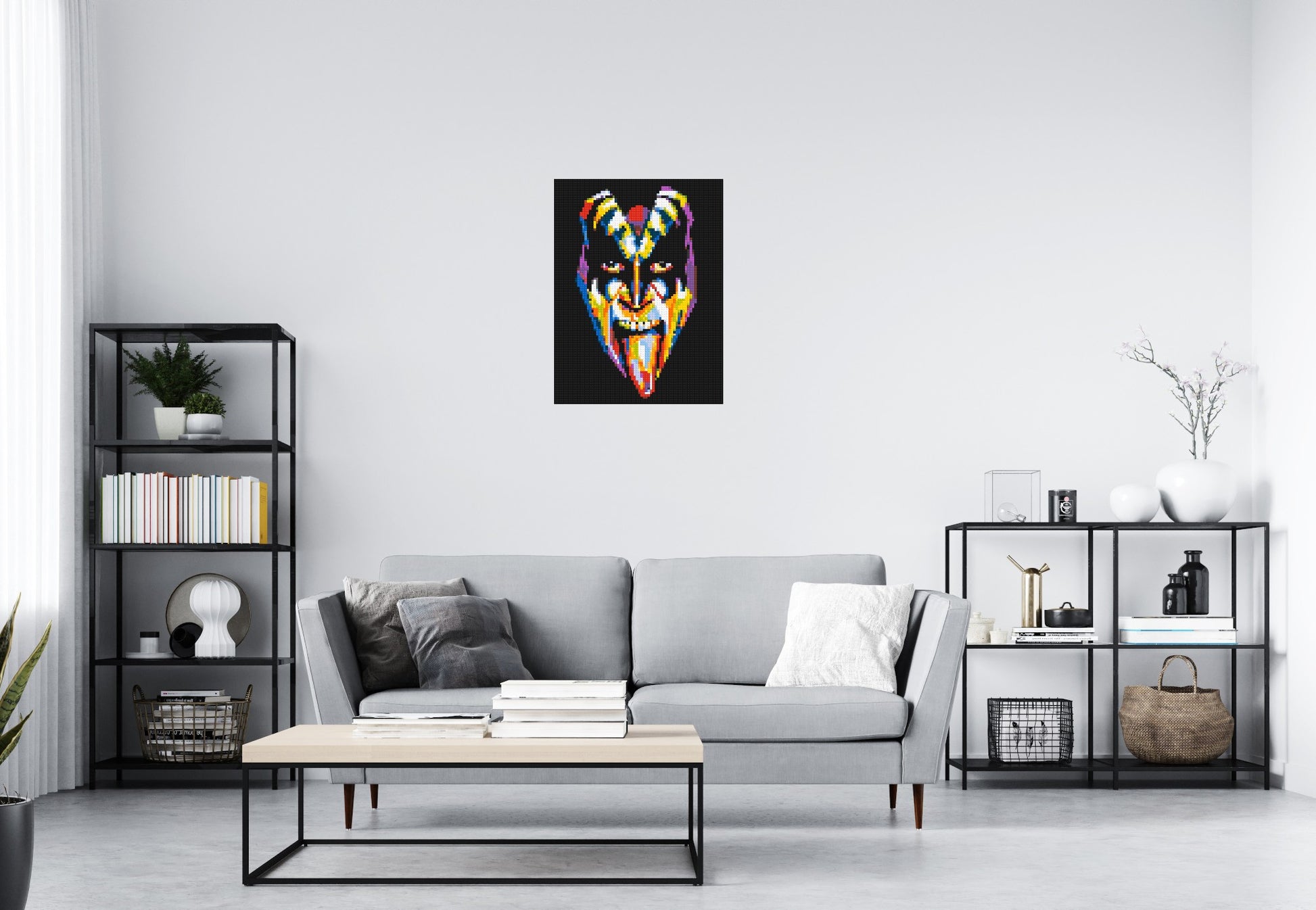 Gene Simmons - Brick Art Mosaic Kit 3x4 scene