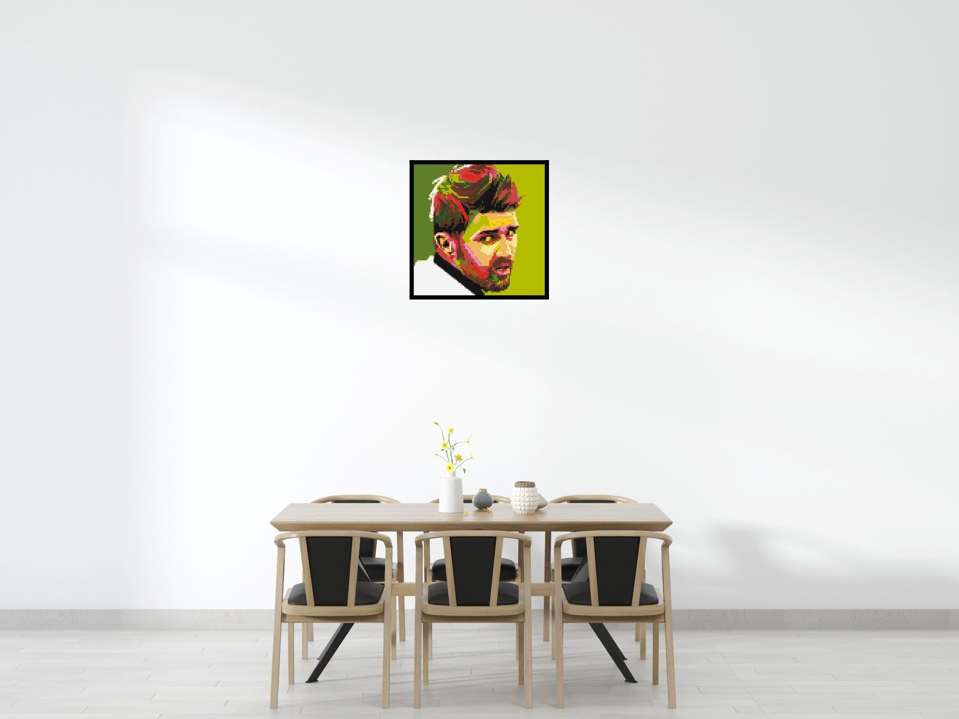 David Villa - Brick Art Mosaic Kit 4x4 scene with frame