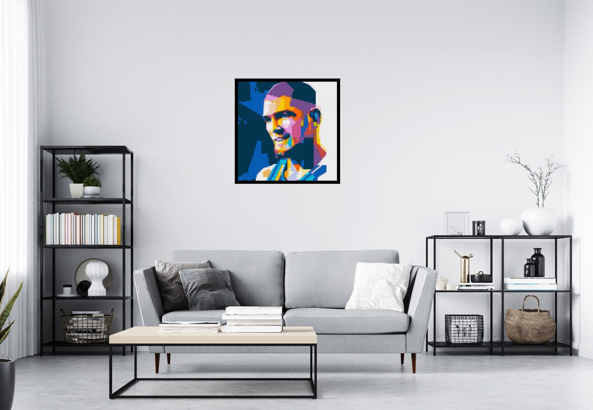 Khabib - Brick Art Mosaic Kit 4x4 scene with frame