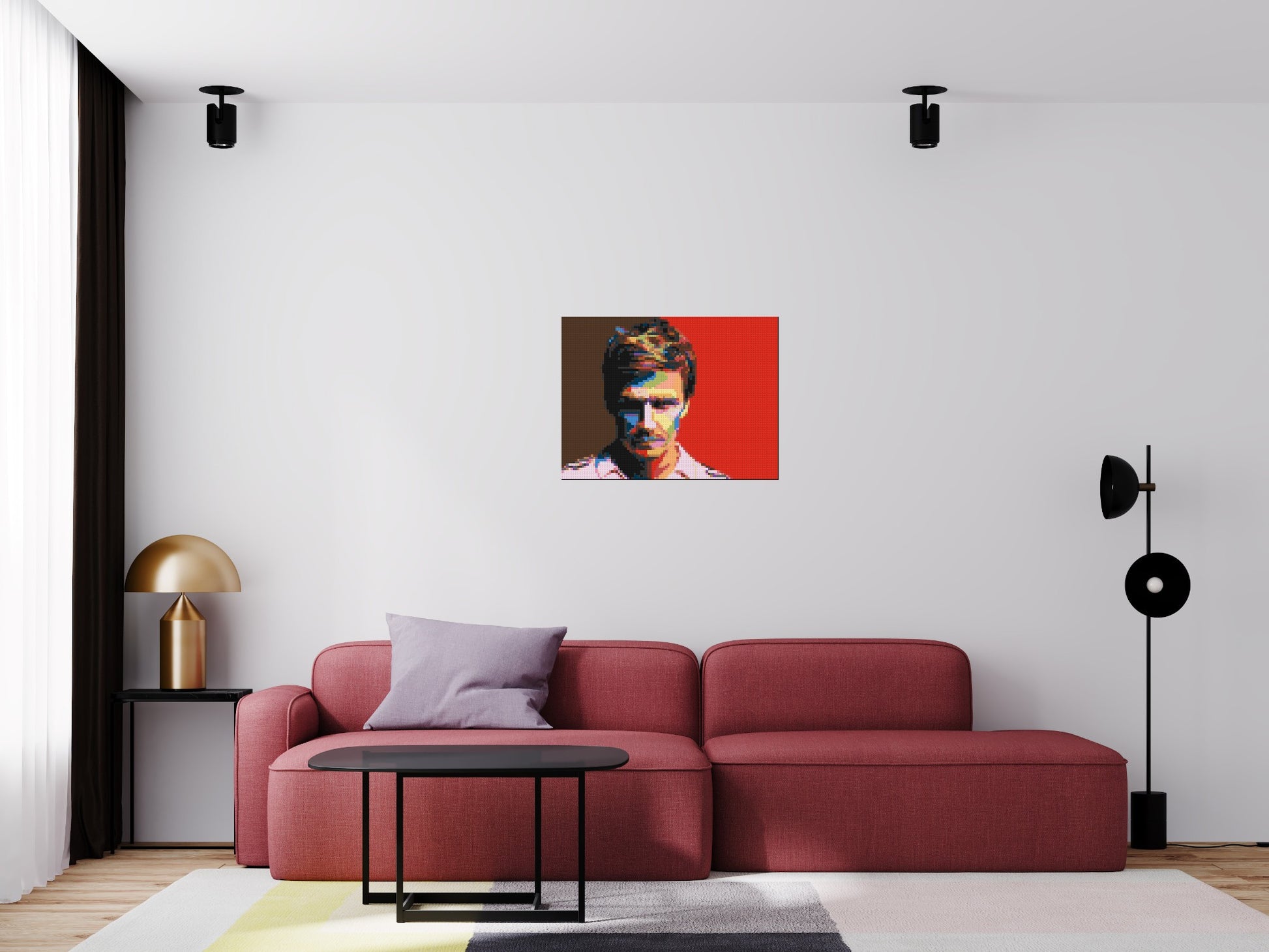 David Beckham - Brick Art Mosaic Kit 4x3 scene