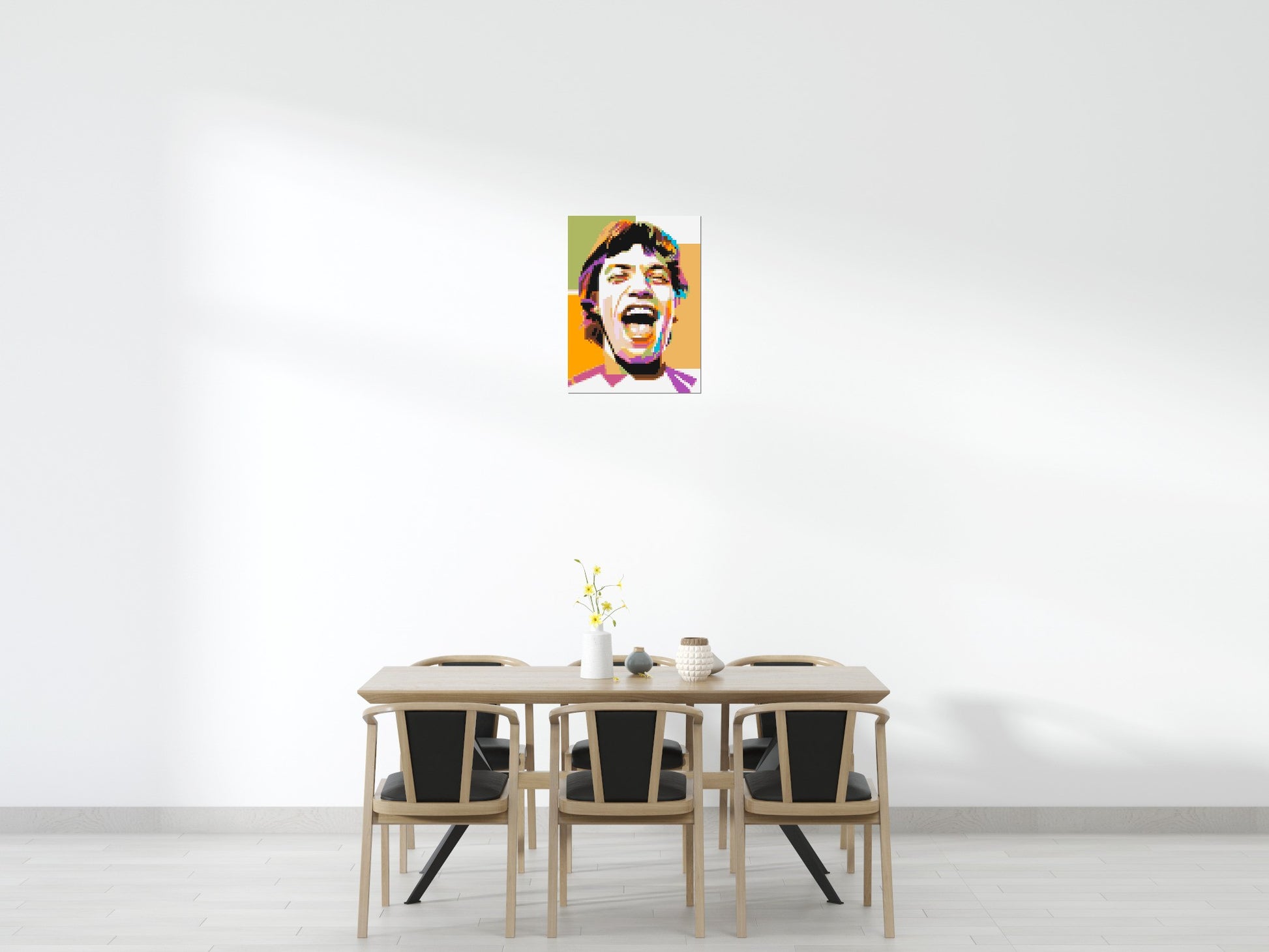 Mick Jagger - Brick Art Mosaic Kit 3x4 scene
