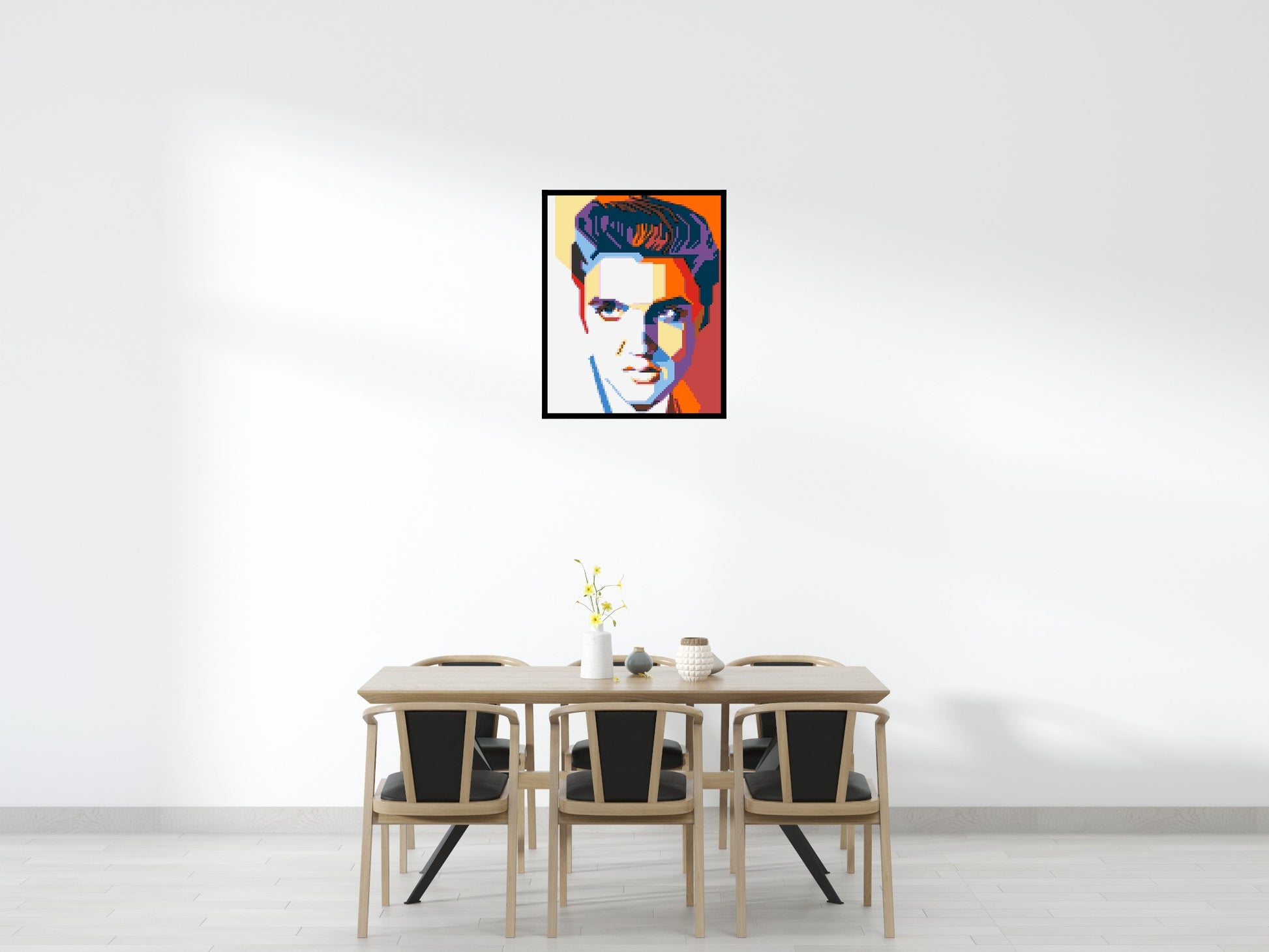 Elvis Presley - Brick Art Mosaic Kit 4x5 scene with frame