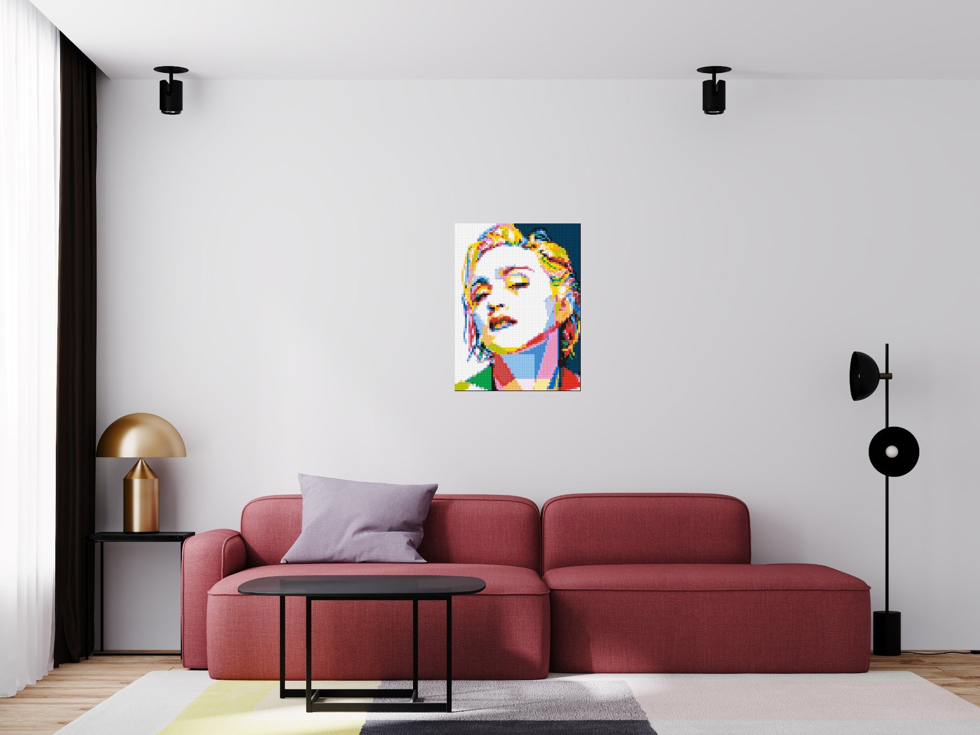 Madonna - Brick Art Mosaic Kit 3x4 scene