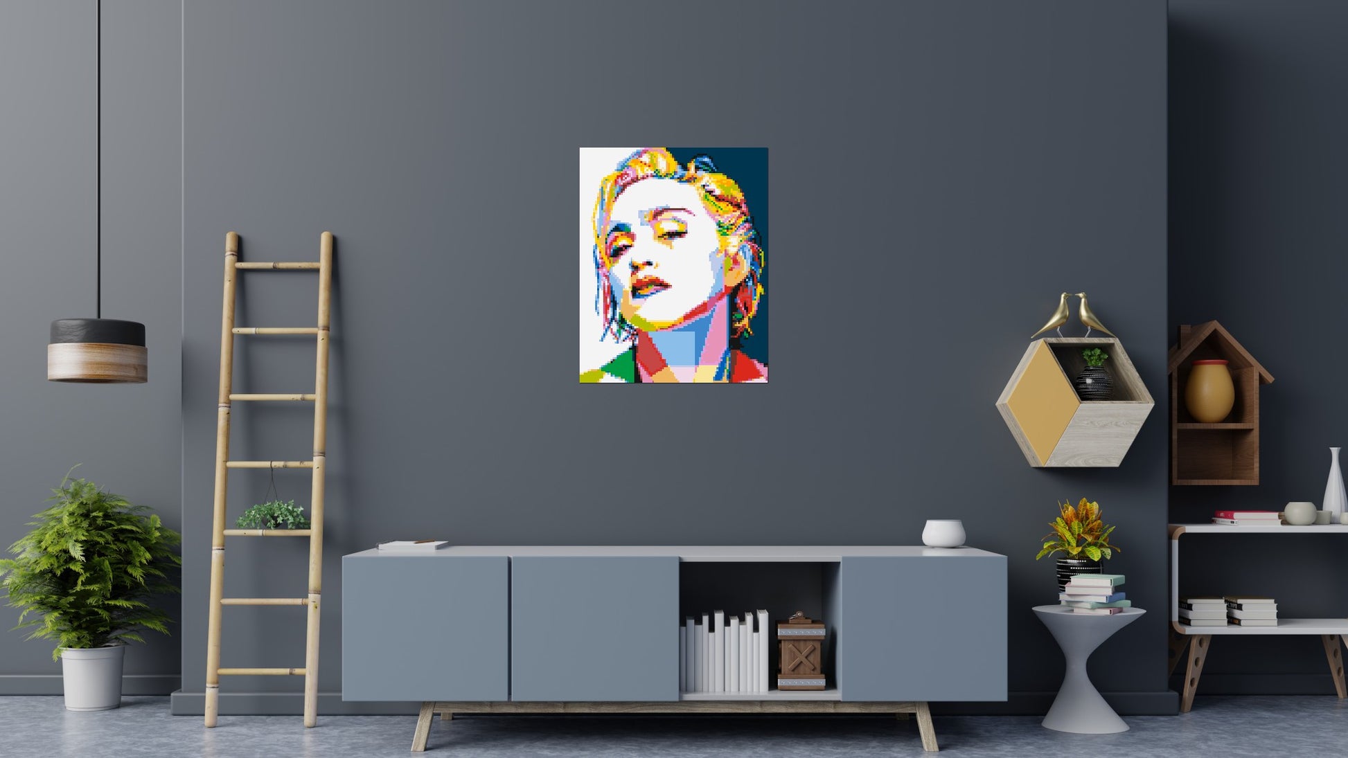 Madonna - Brick Art Mosaic Kit 4x5 scene