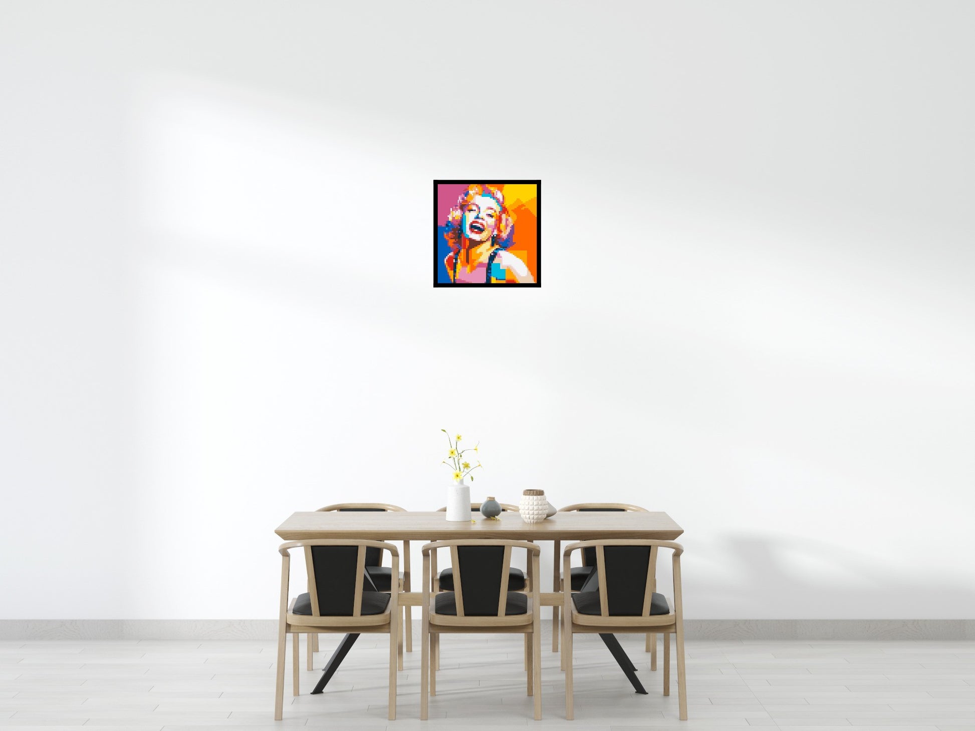 Marilyn Monroe #2 - Brick Art Mosaic Kit 3x3 scene with frame