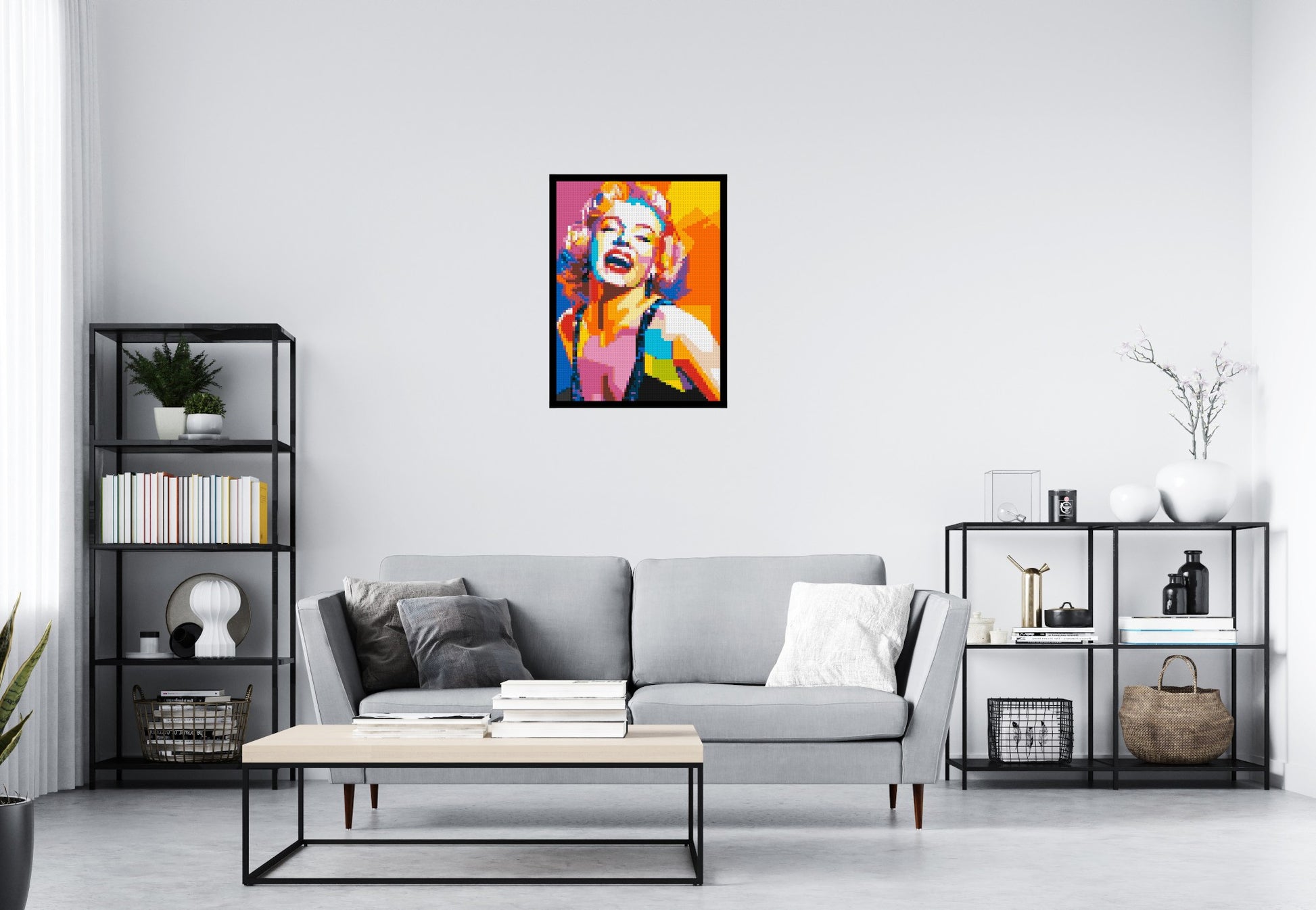 Marilyn Monroe #2 - Brick Art Mosaic Kit 3x4 scene with frame