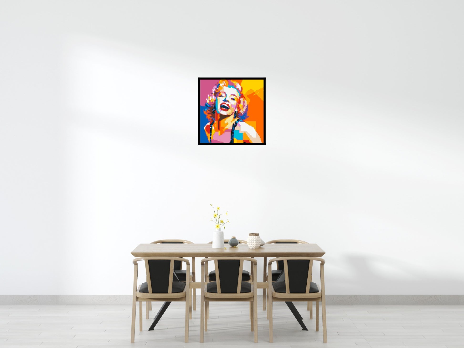 Marilyn Monroe #2 - Brick Art Mosaic Kit 4x4 scene with frame