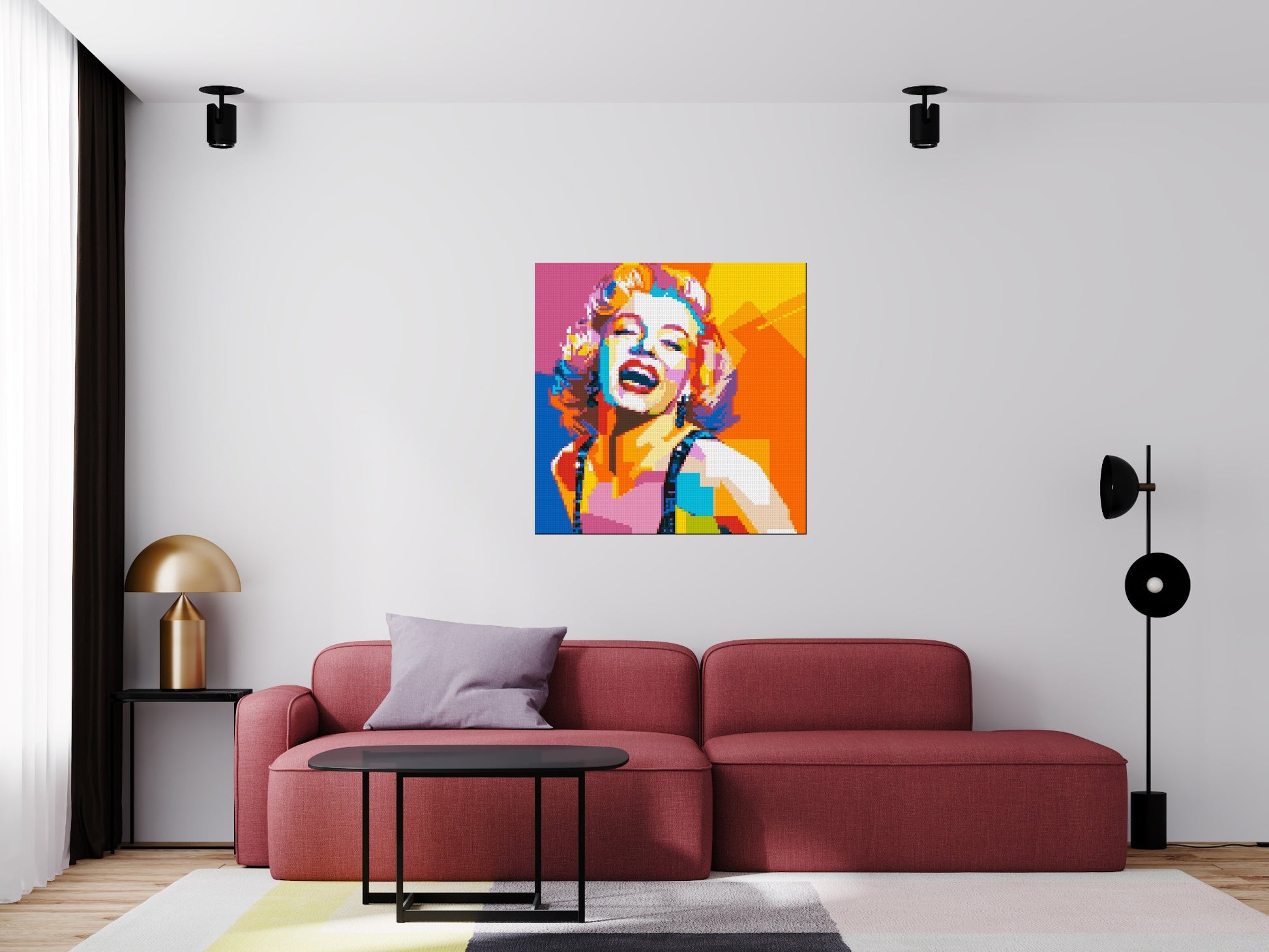 Marilyn Monroe #2 - Brick Art Mosaic Kit 5x5 scene