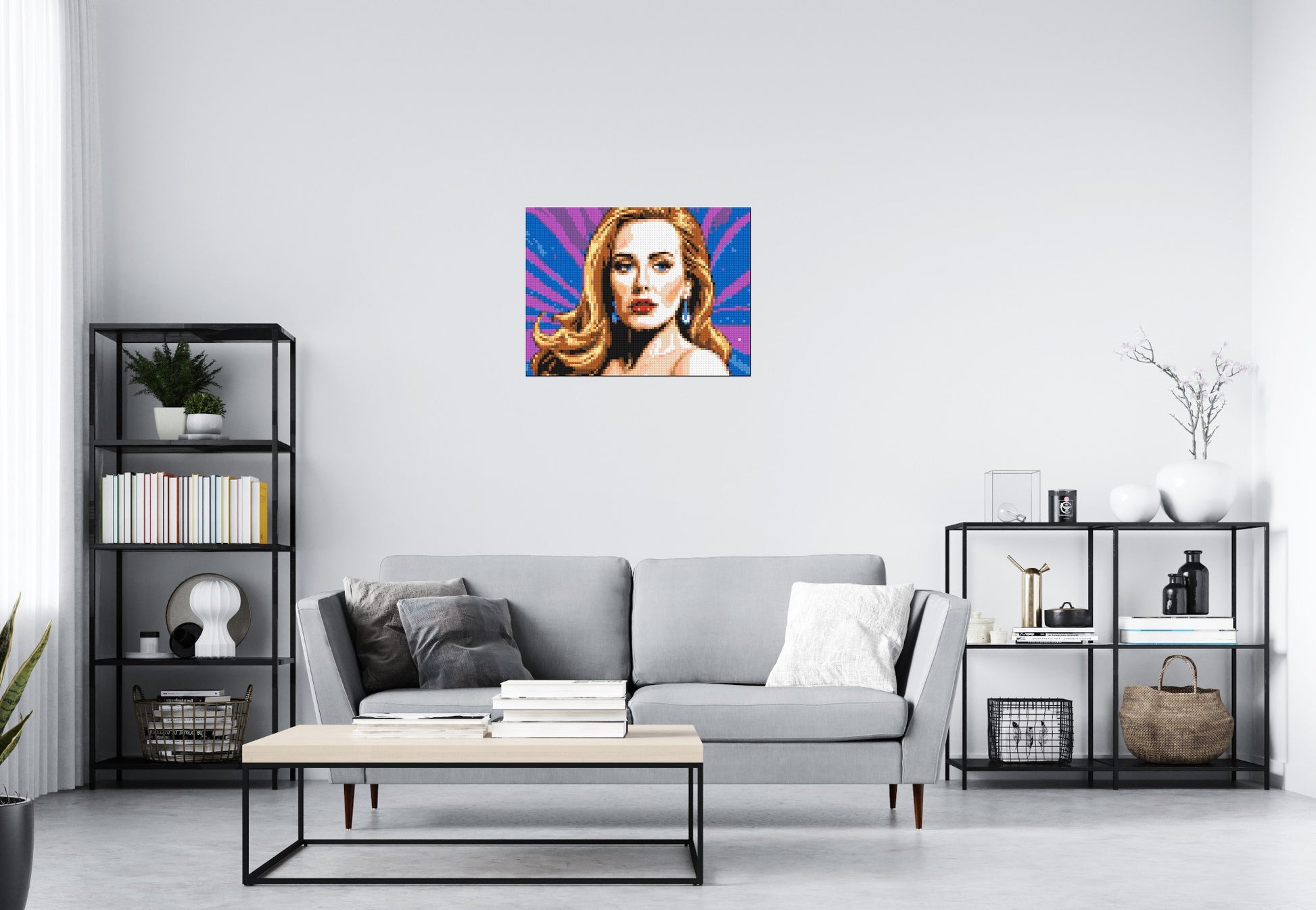 Adele - Brick Art Mosaic Kit 4x3 scene