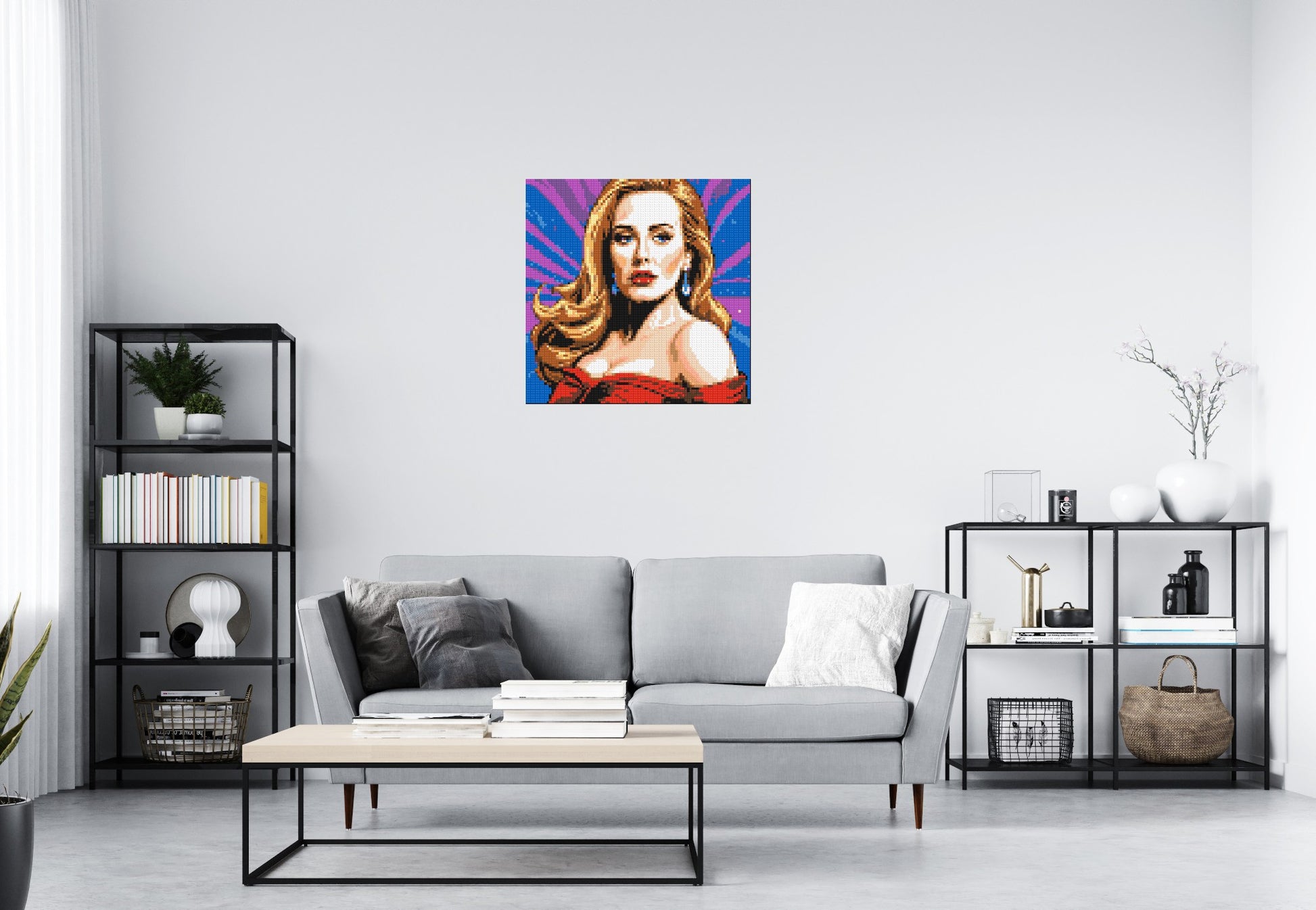 Adele - Brick Art Mosaic Kit 4x4 scene
