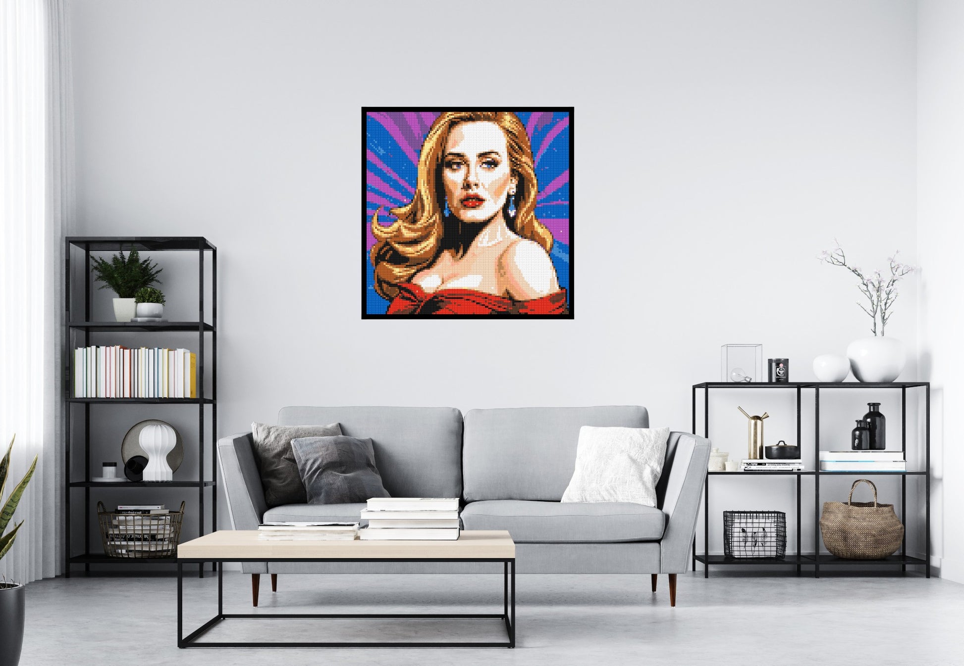 Adele - Brick Art Mosaic Kit 5x5 scene with frame