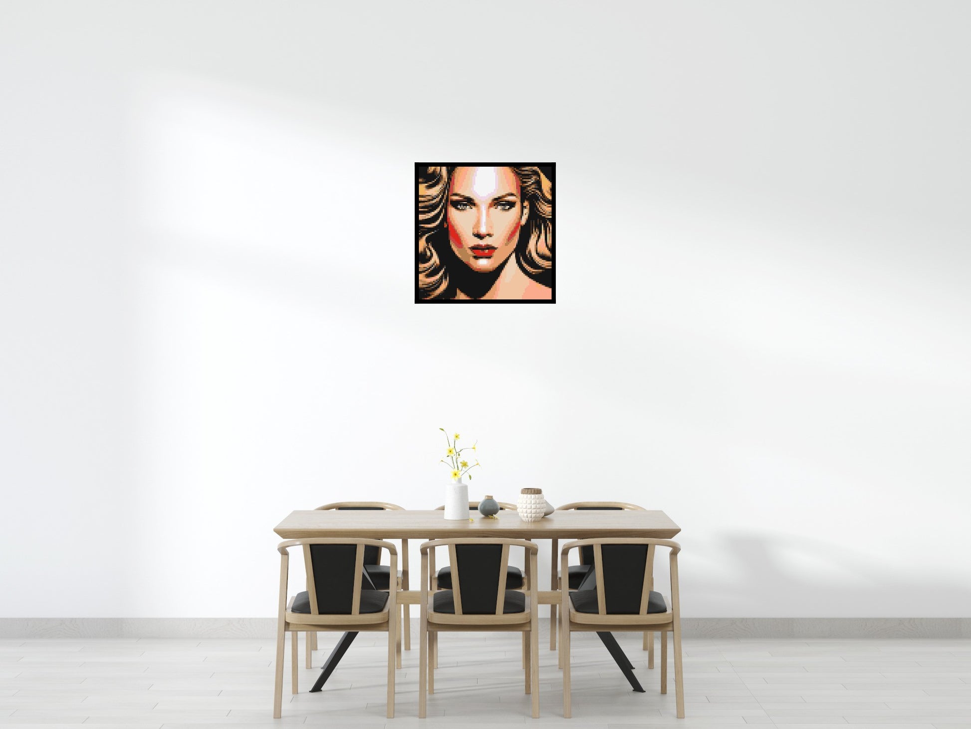 Jennifer Lopez - Brick Art Mosaic Kit 4x4 scene with frame