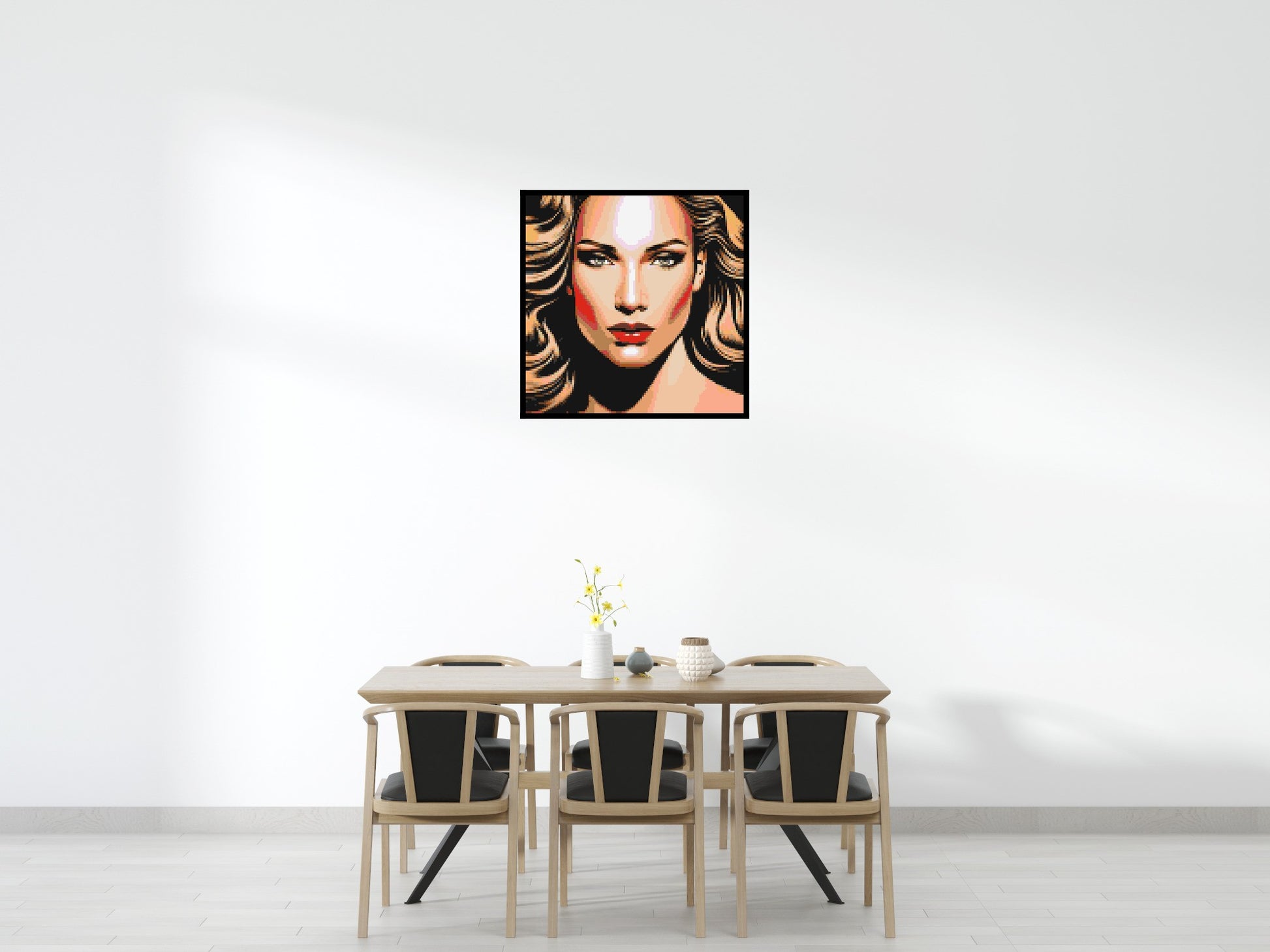 Jennifer Lopez - Brick Art Mosaic Kit 5x5 scene with frame