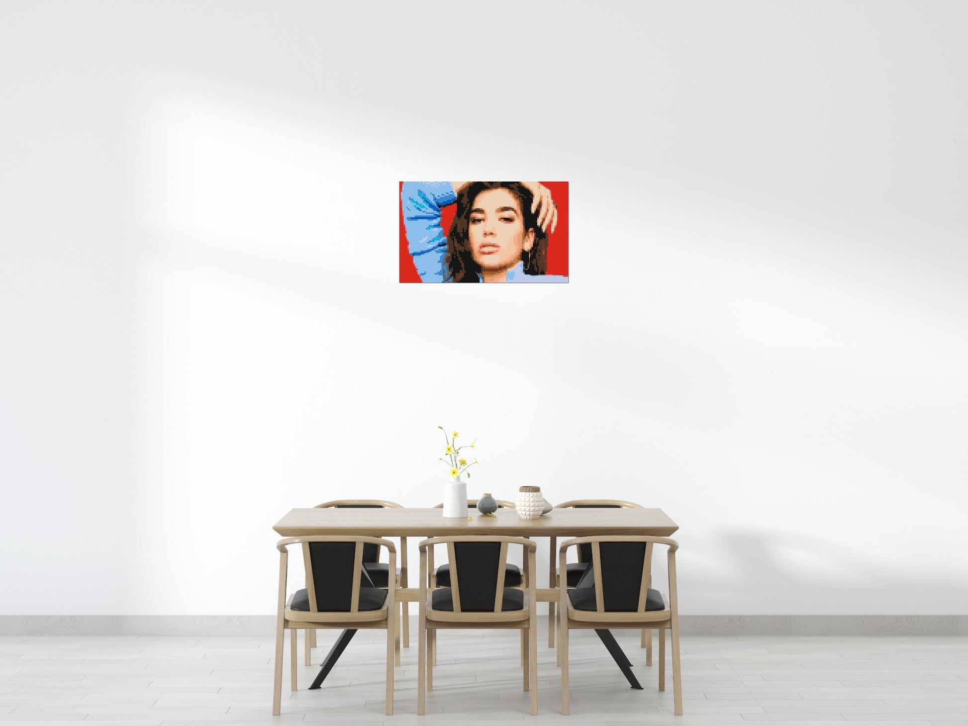 Dua Lipa - Brick Art Mosaic Kit 5x3 scene