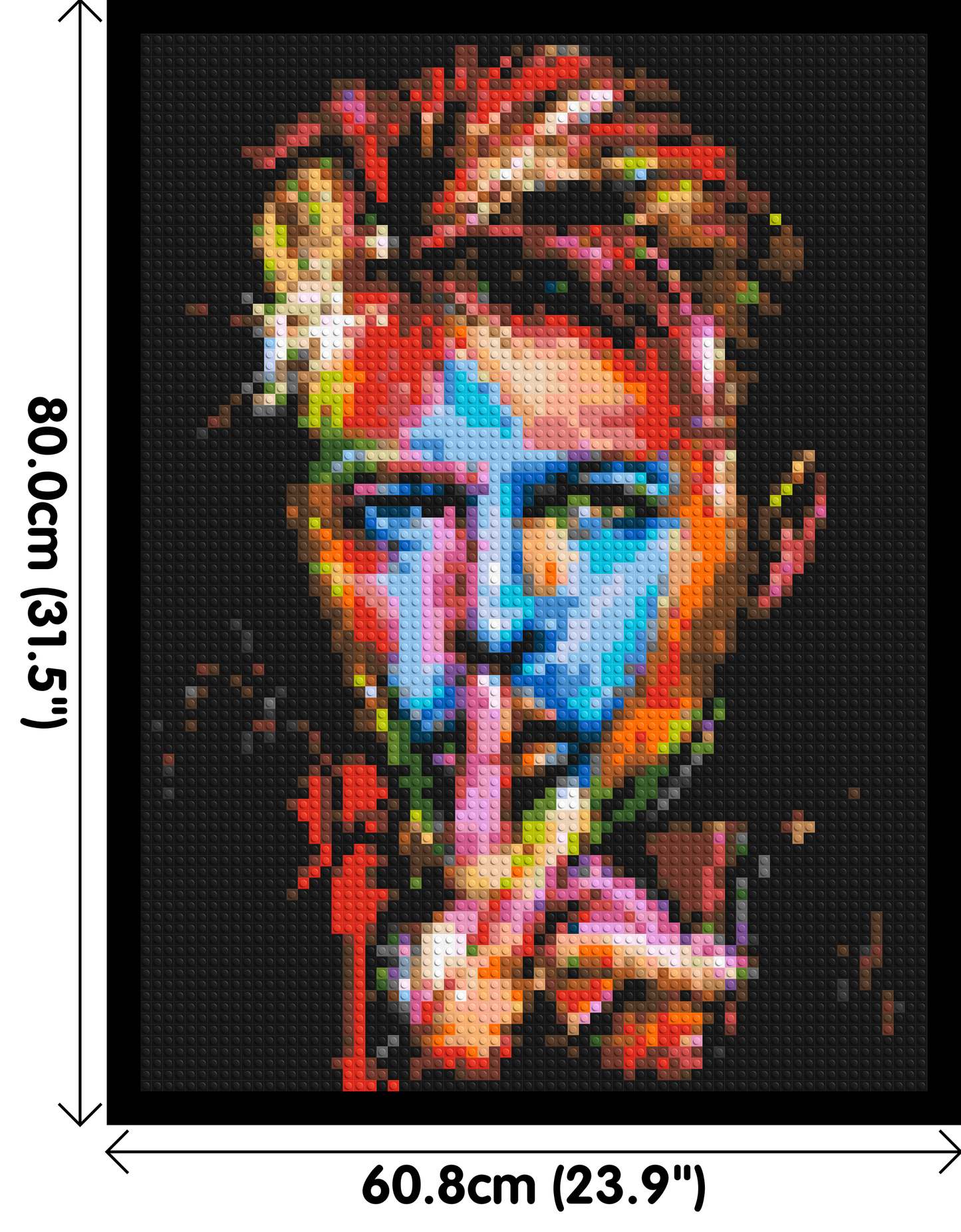 David Bowie - Brick Art Mosaic Kit 3x4 large