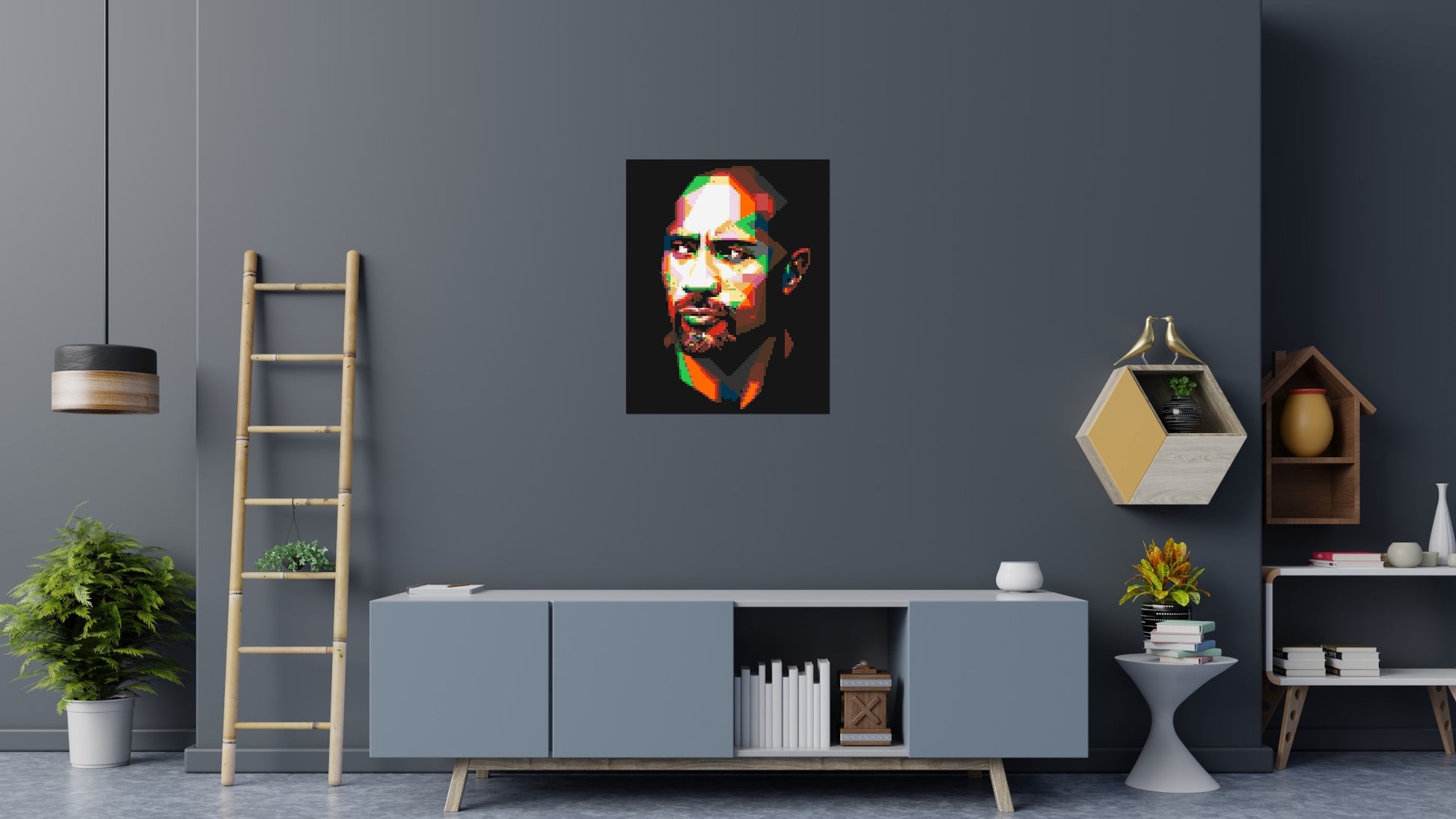 The Rock - Brick Art Mosaic Kit 4x5 scene