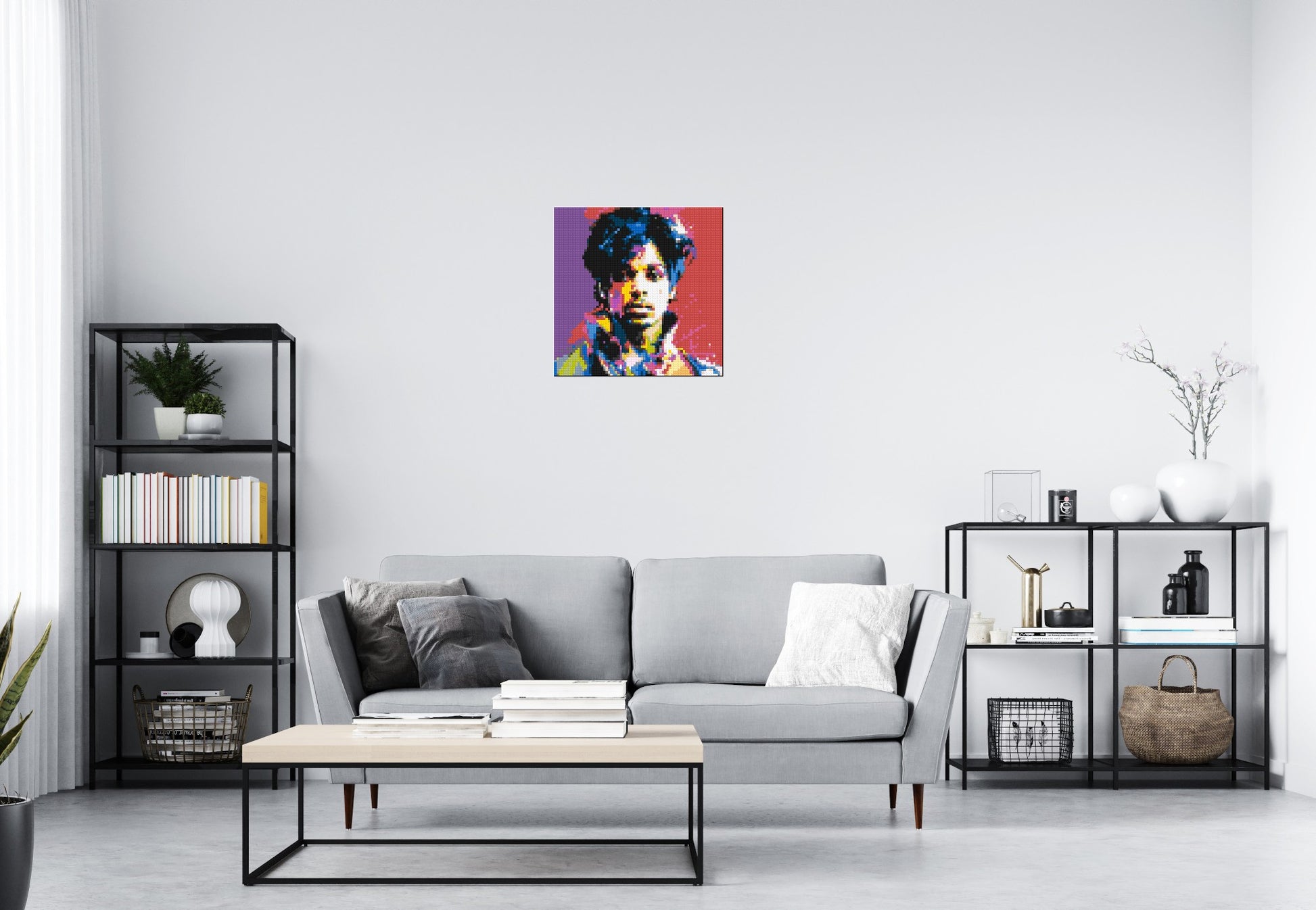 Prince - Brick Art Mosaic Kit 3x3 scene