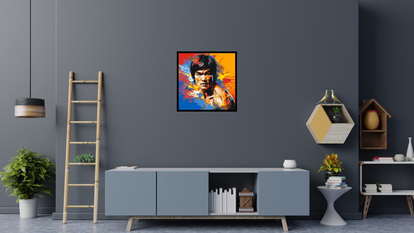 Bruce Lee - Brick Art Mosaic Kit 4x4 large