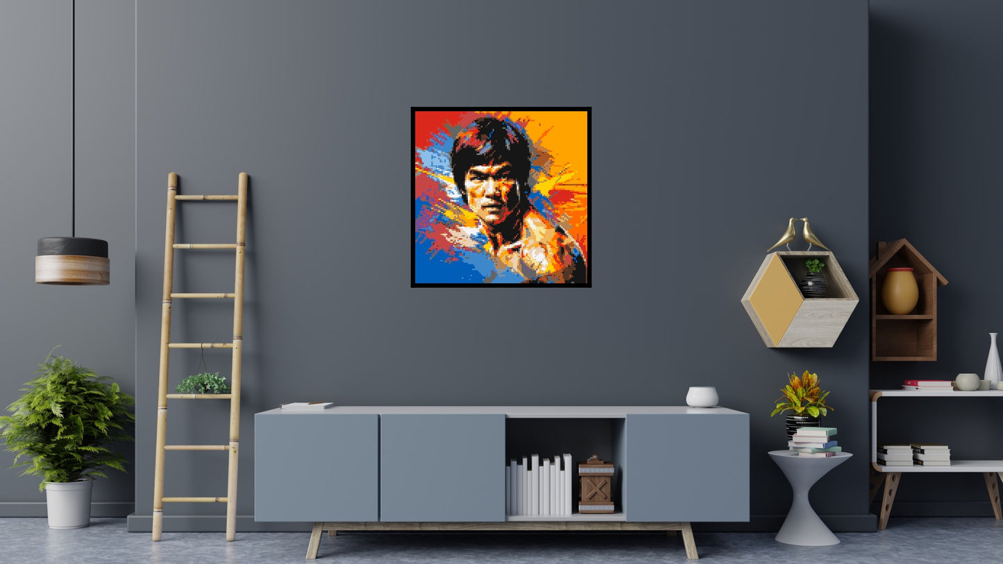Bruce Lee - Brick Art Mosaic Kit 5x5 large