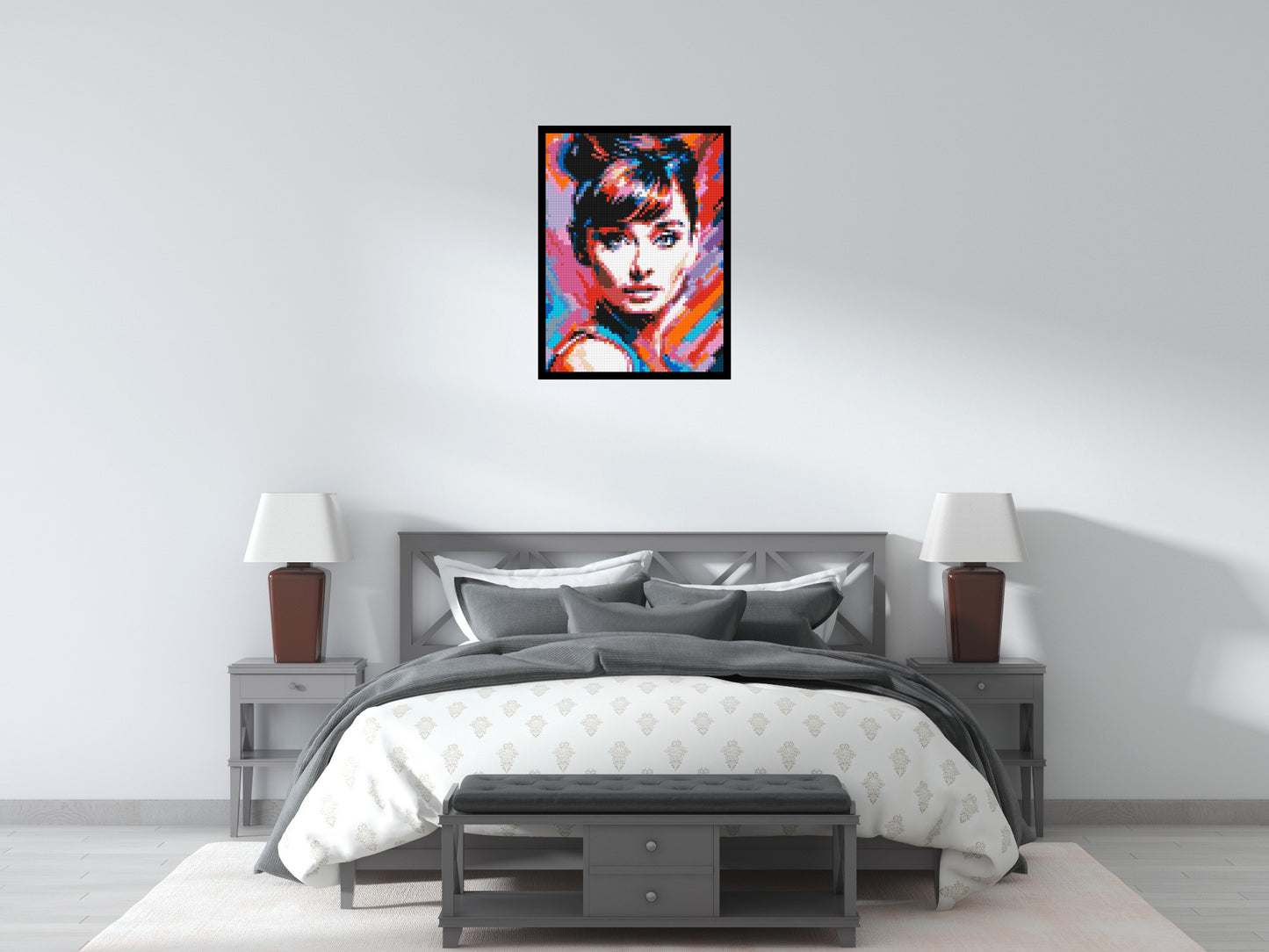 Audrey Hepburn - Brick Art Mosaic Kit 3x4 large