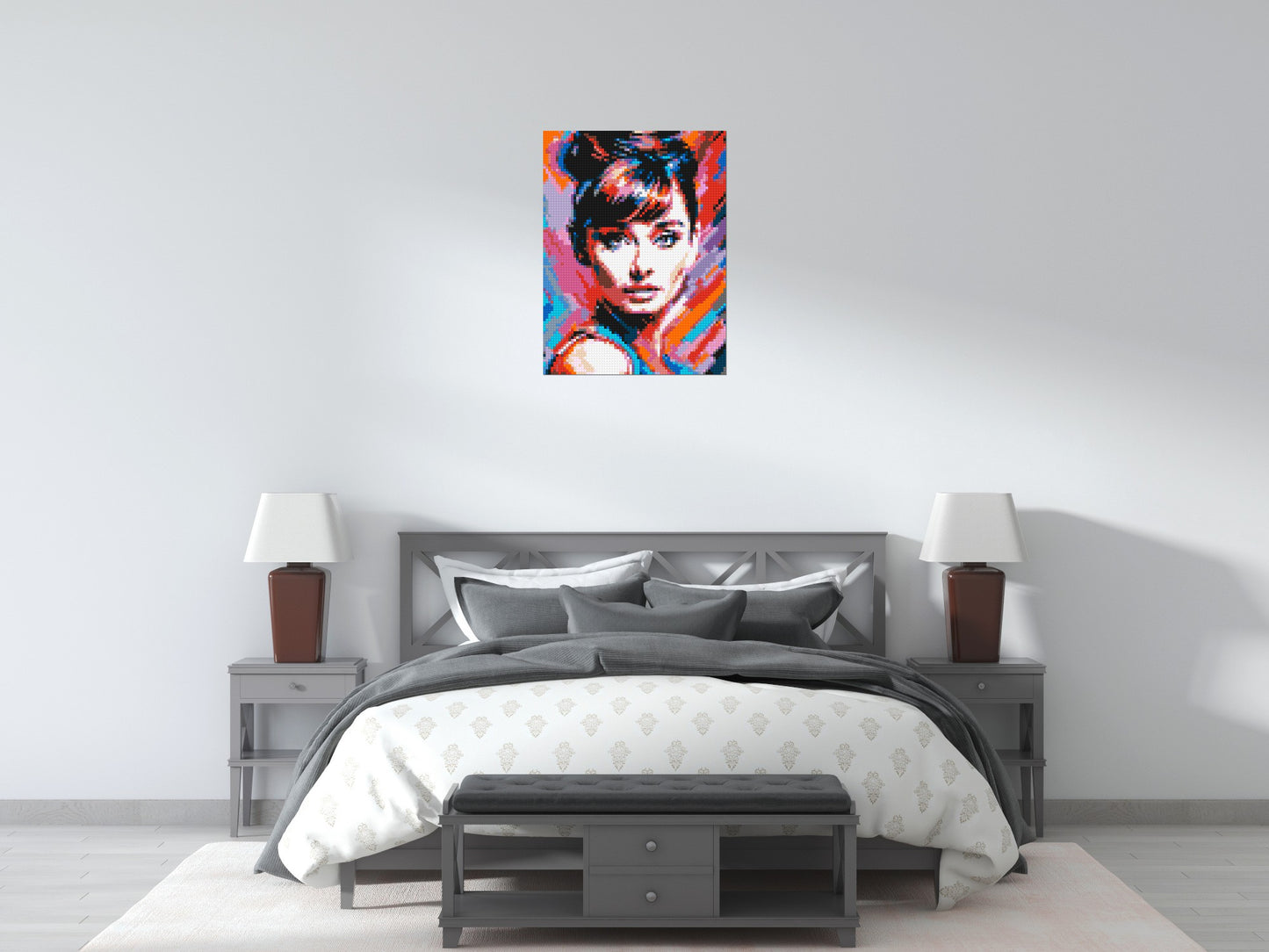 Audrey Hepburn - Brick Art Mosaic Kit 3x4 large