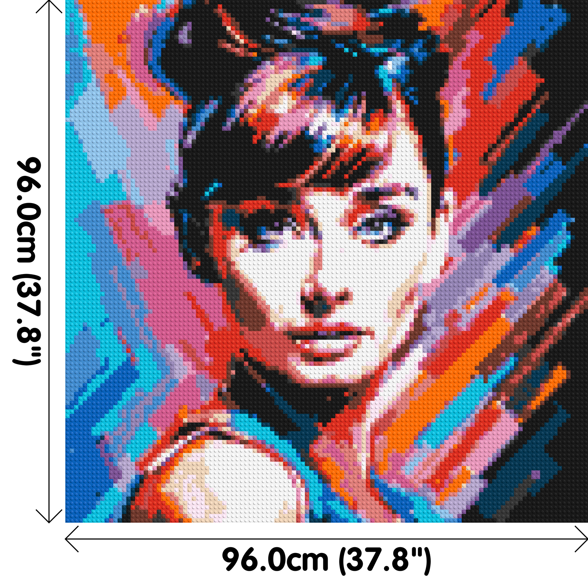 Audrey Hepburn - Brick Art Mosaic Kit 5x5 dimensions