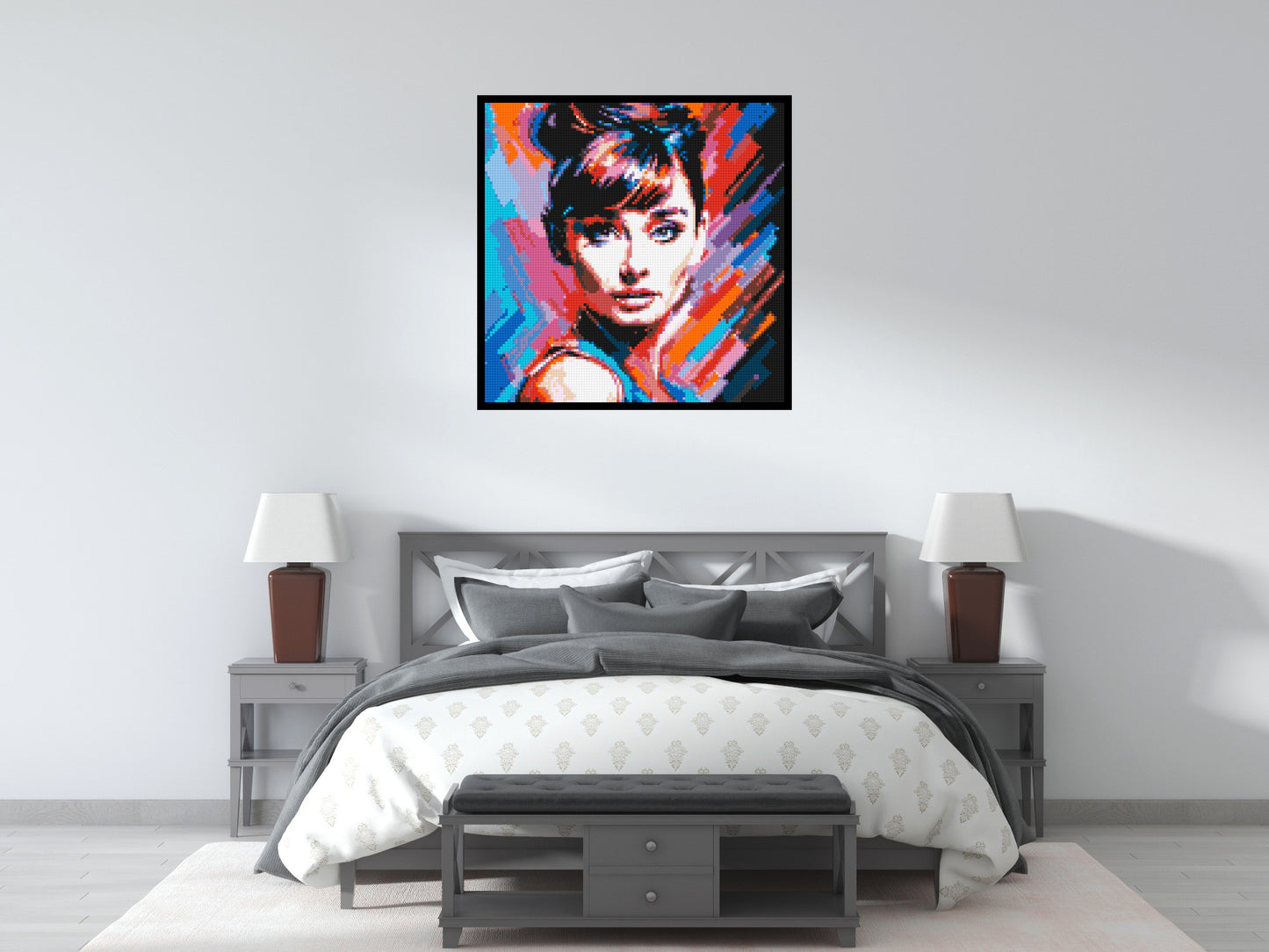 Audrey Hepburn - Brick Art Mosaic Kit 5x5 large