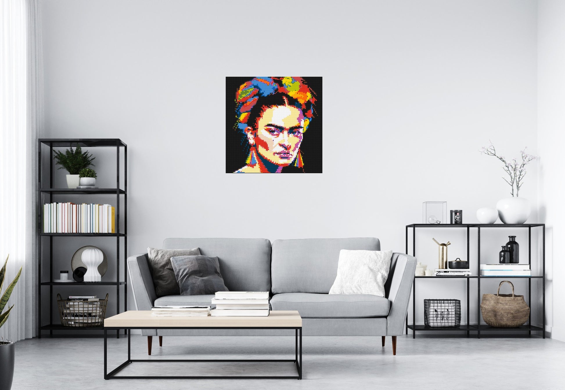 Frida Kahlo - Brick Art Mosaic Kit 4x4 scene