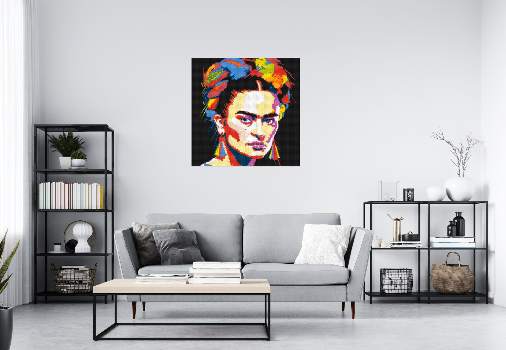 Frida Kahlo - Brick Art Mosaic Kit 5x5 scene