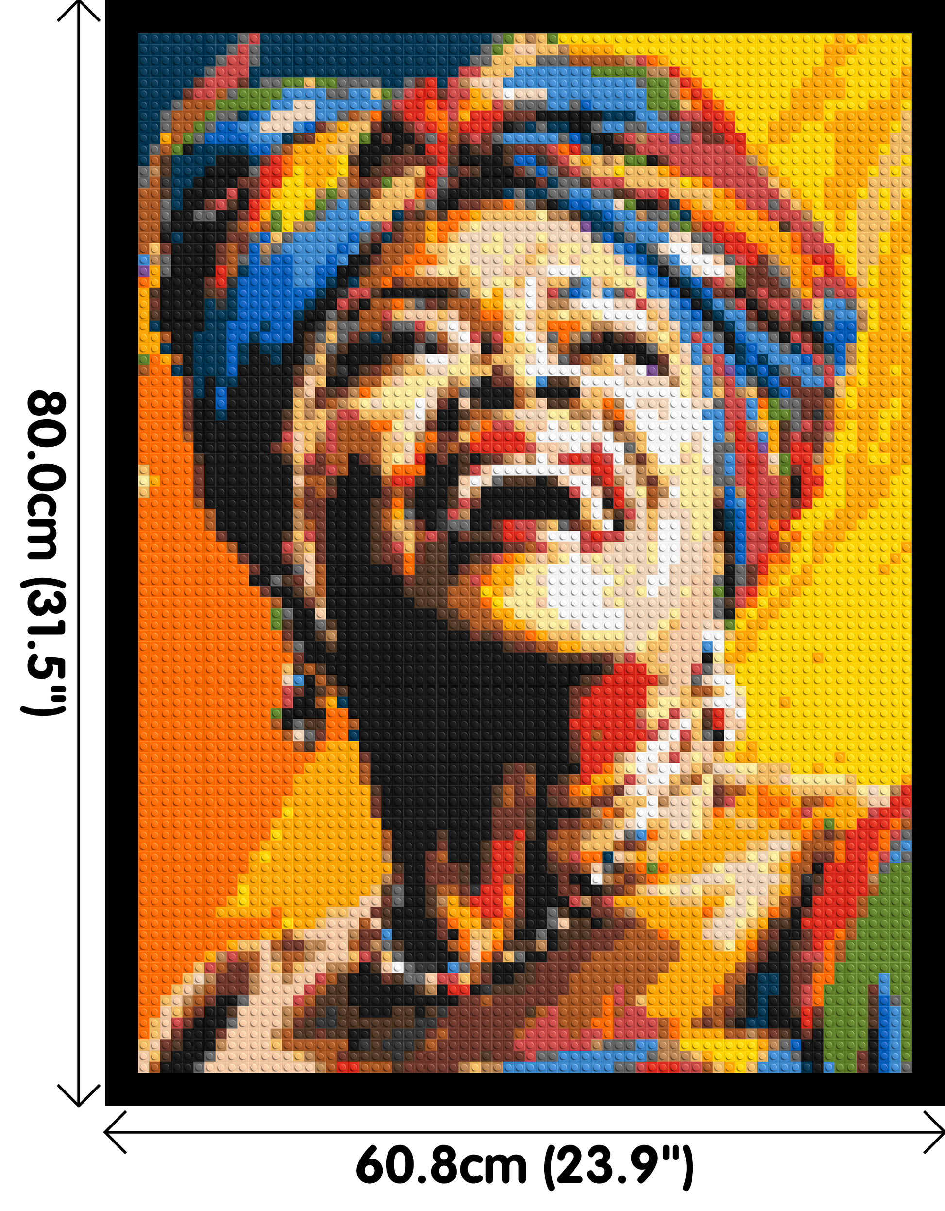 Maya Angelou - Brick Art Mosaic Kit 3x4 dimensions with frame
