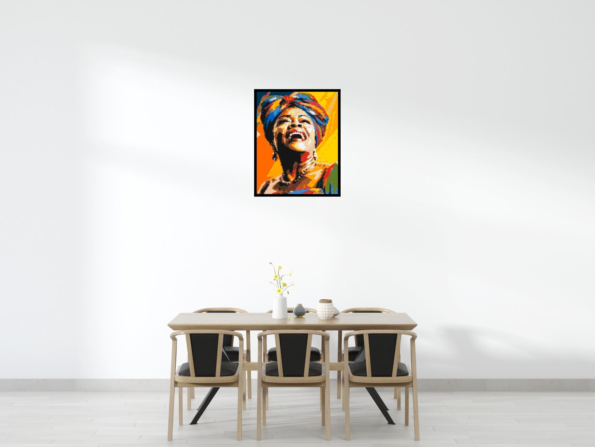 Maya Angelou - Brick Art Mosaic Kit 4x5 scene with frame