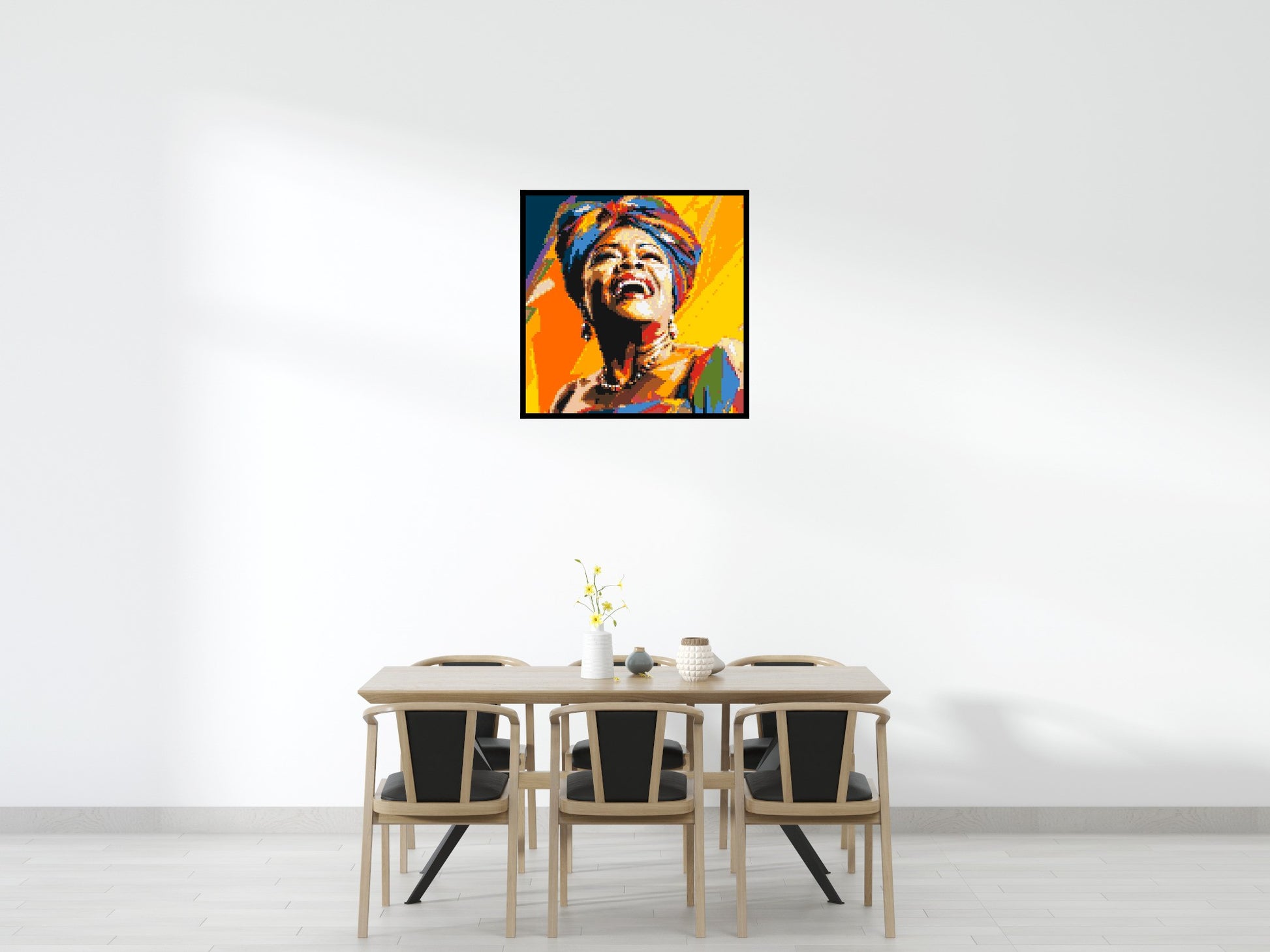 Maya Angelou - Brick Art Mosaic Kit 5x5 scene with frame